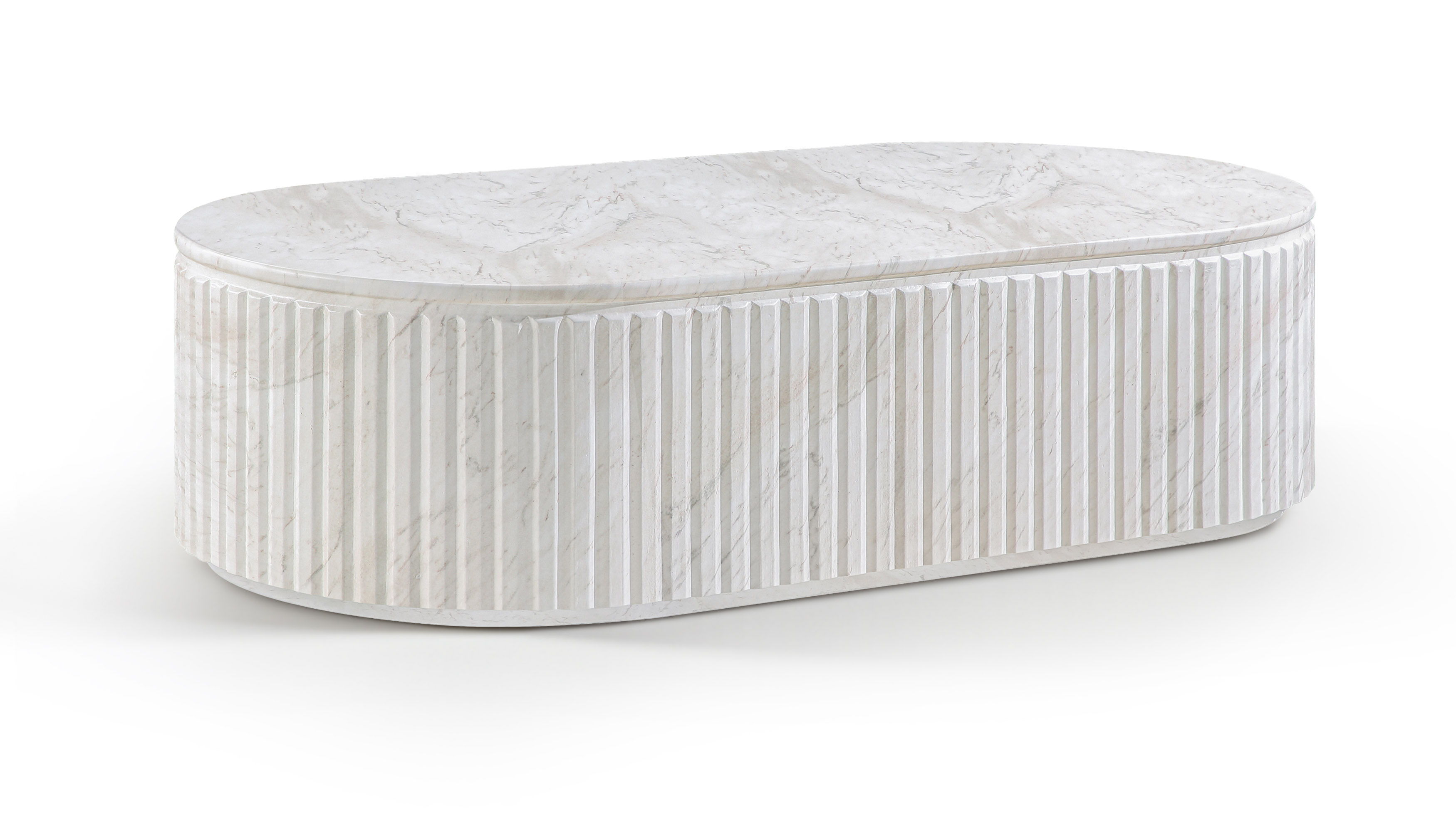 Catania - Concrete Indoor / Outdoor Coffee Table - White