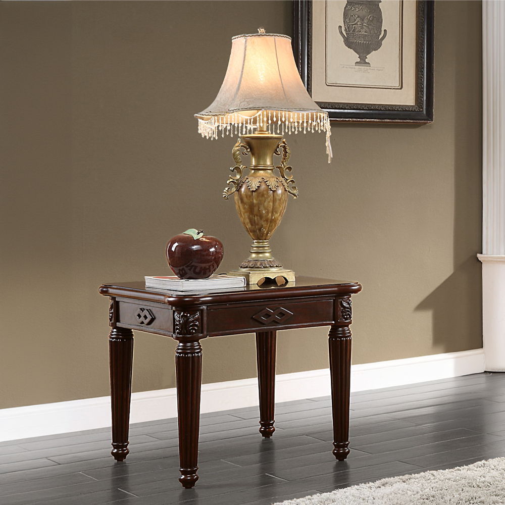 Chateau De Ville - End Table - Espresso, dark brown