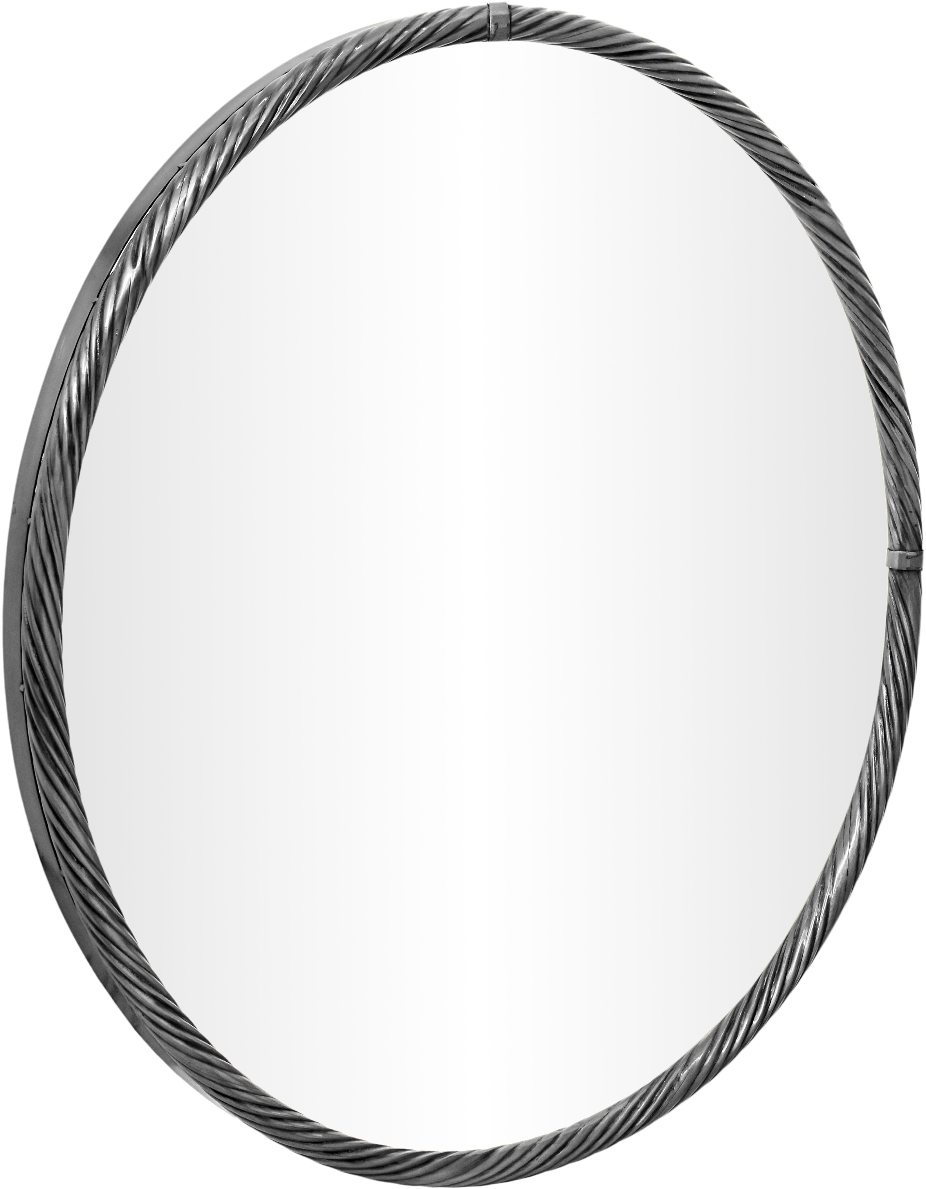 Avara - 30" Iron Mirror - Silver