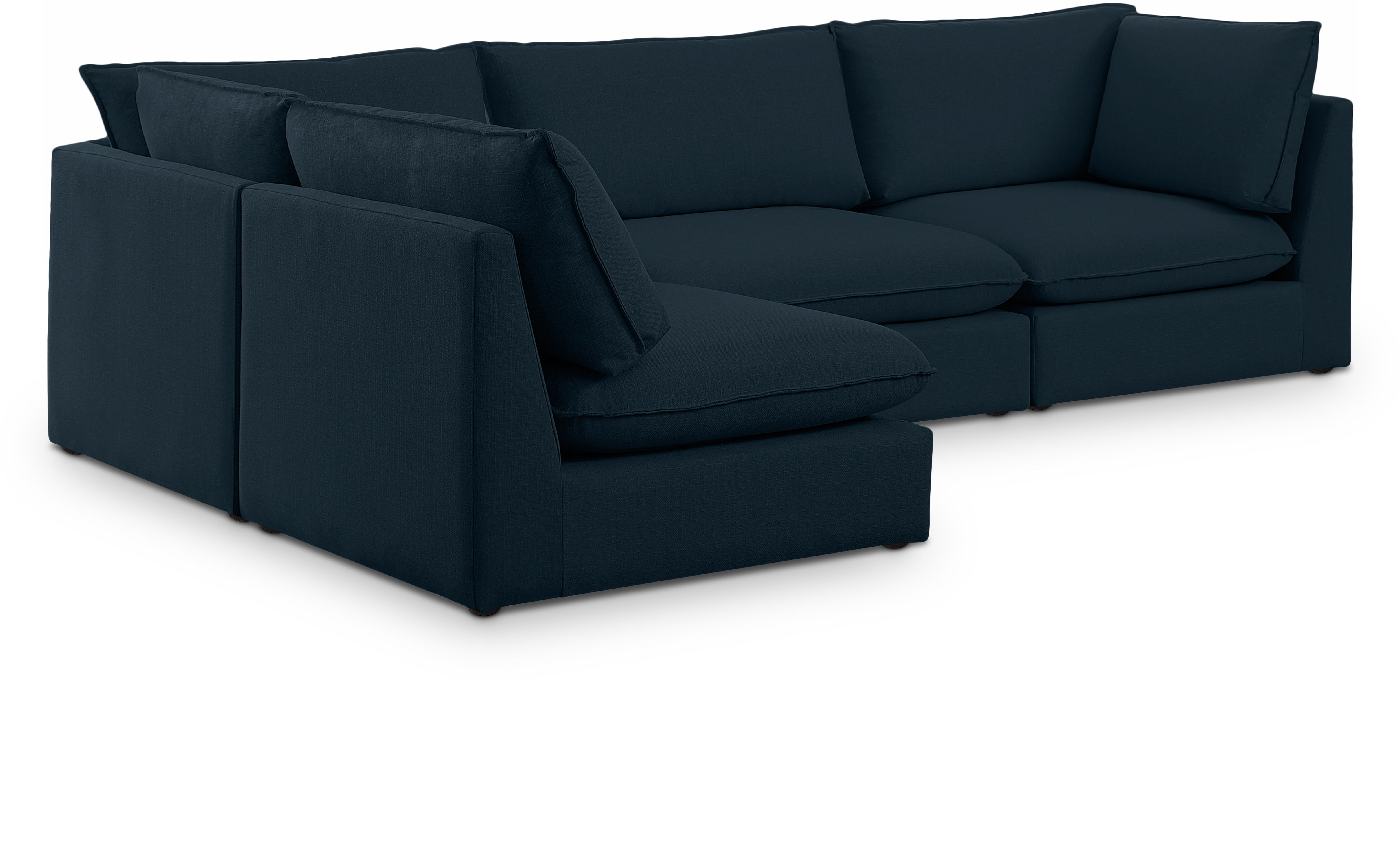 Mackenzie - 4 Piece Modular Sectional - Navy