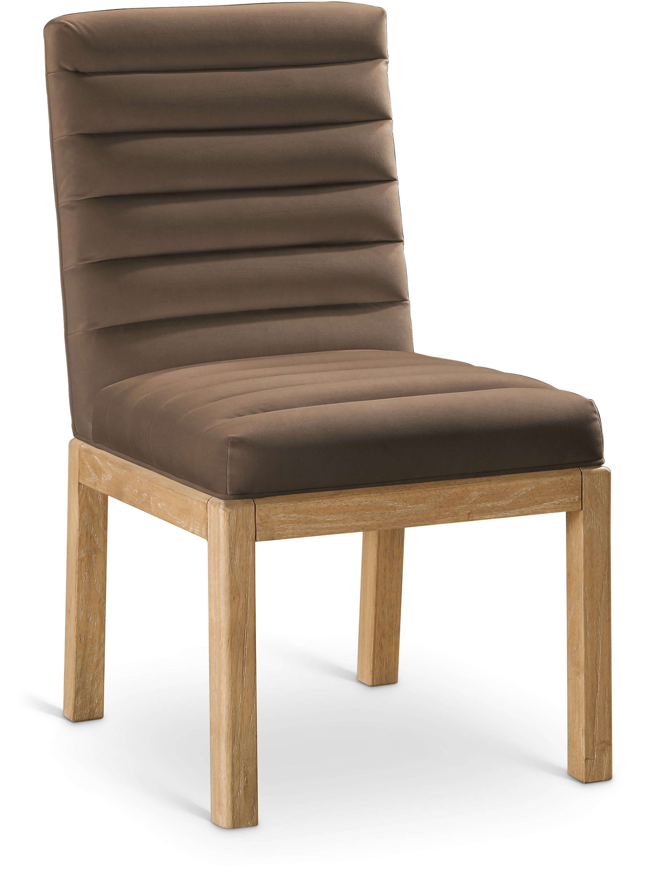 Evelyn - Dining Chair With Natural Legs - Brown