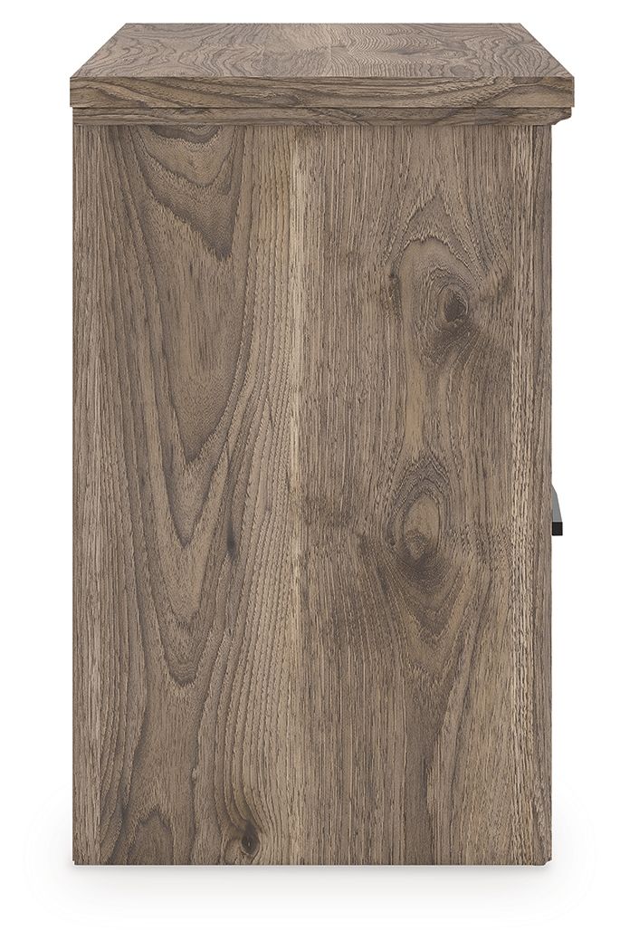 Ashley Furniture Rusticott - Two Drawer Night Stand - Brown - Image 6
