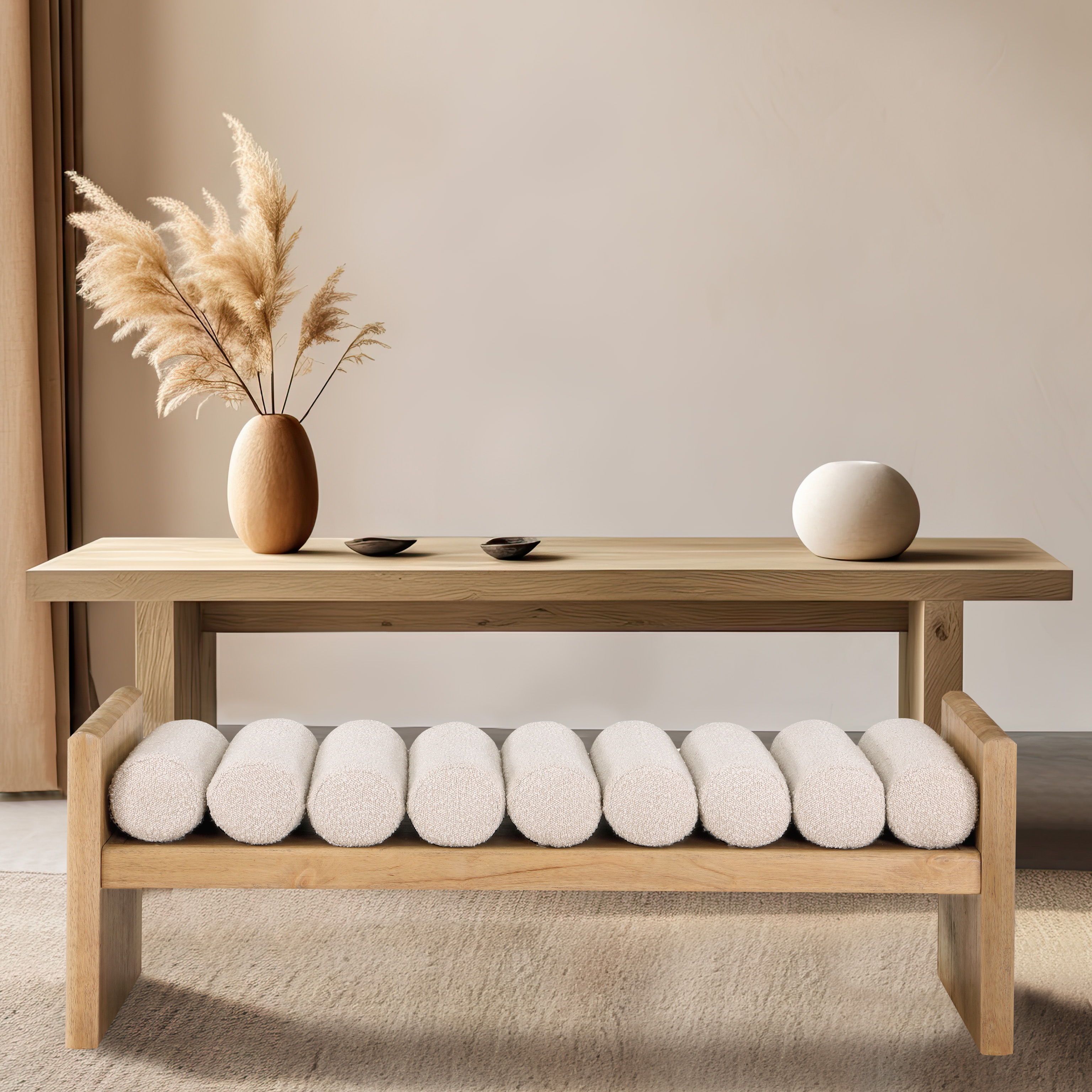 Waverly - Bench - Light Brown