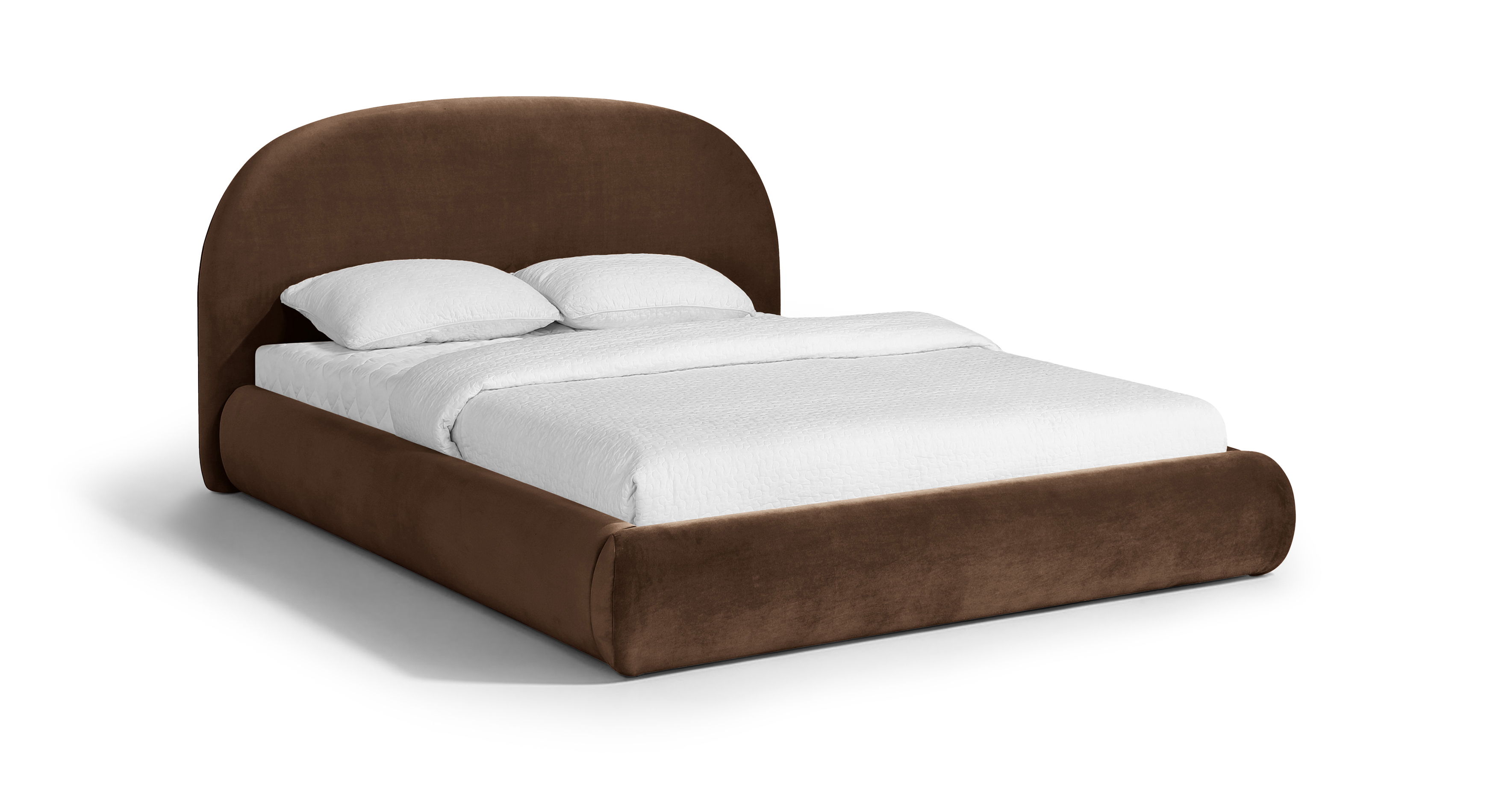 Celine - Upholstered King Bed - Brown
