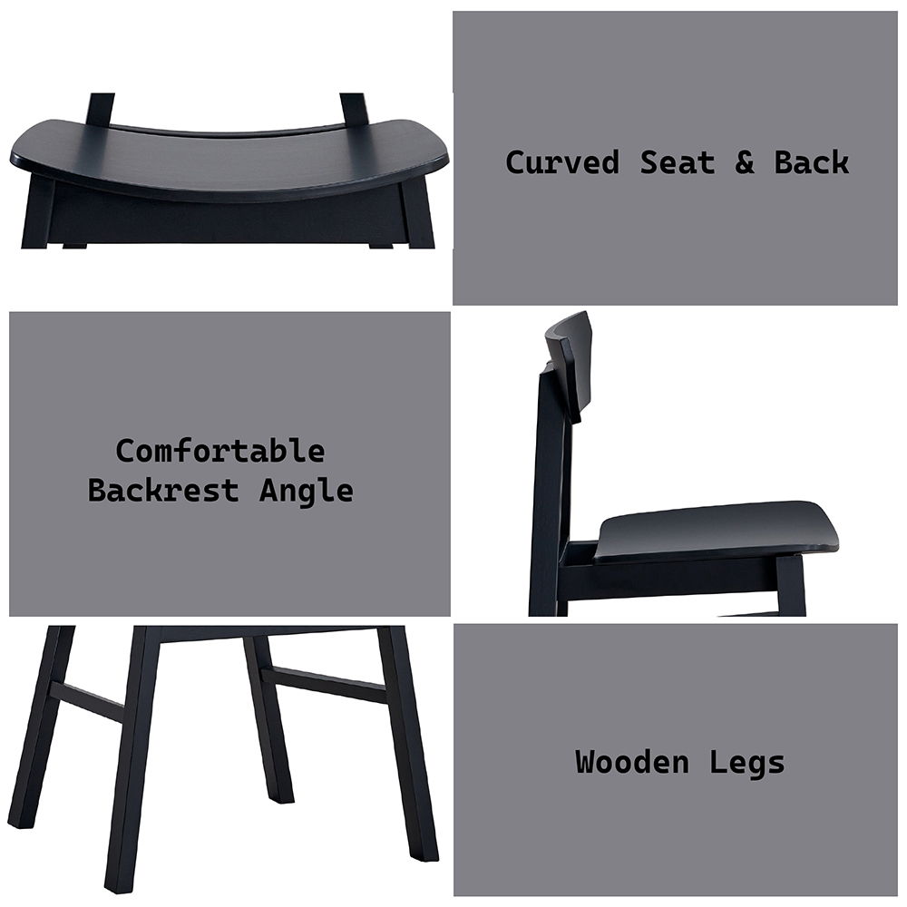 Briar - Side Chair (Set of 4) - Black, black, view 6