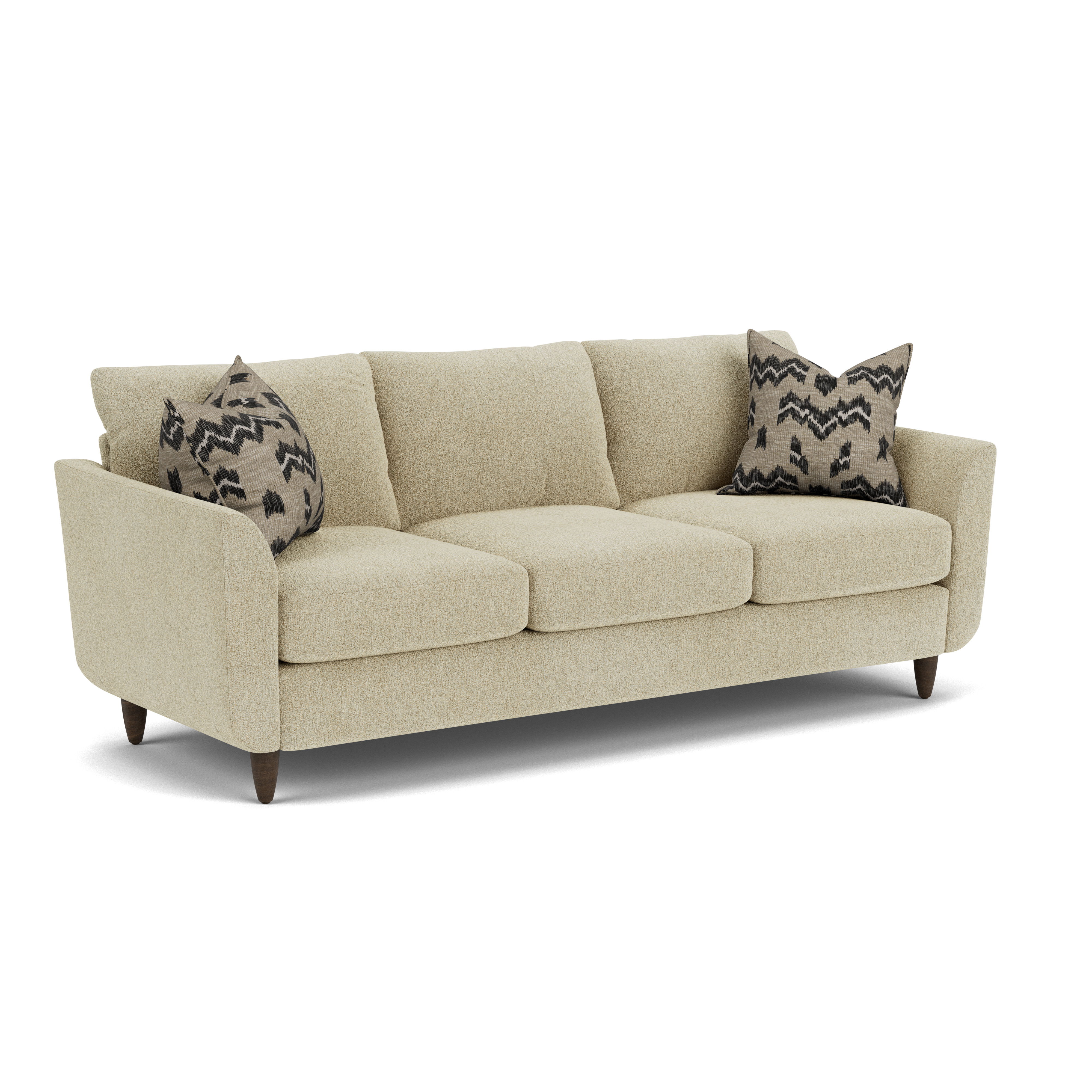 Mia - Fabric Sofa, beige, view 2