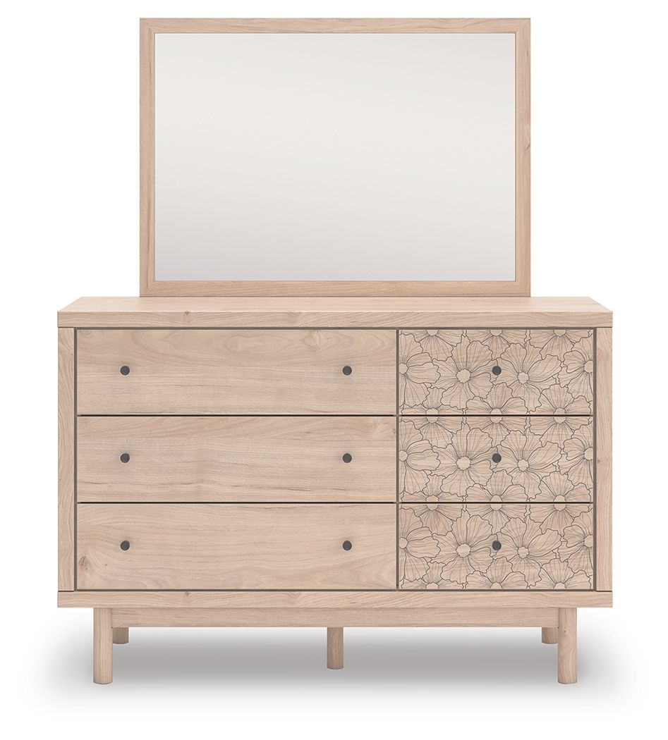 Ashley Furniture Arloster - Dresser And Mirror - Tan - Image 6