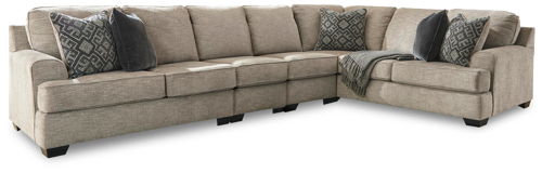 Bovarian - 4-Piece Sectional With LAF Loveseat - Stone, beige