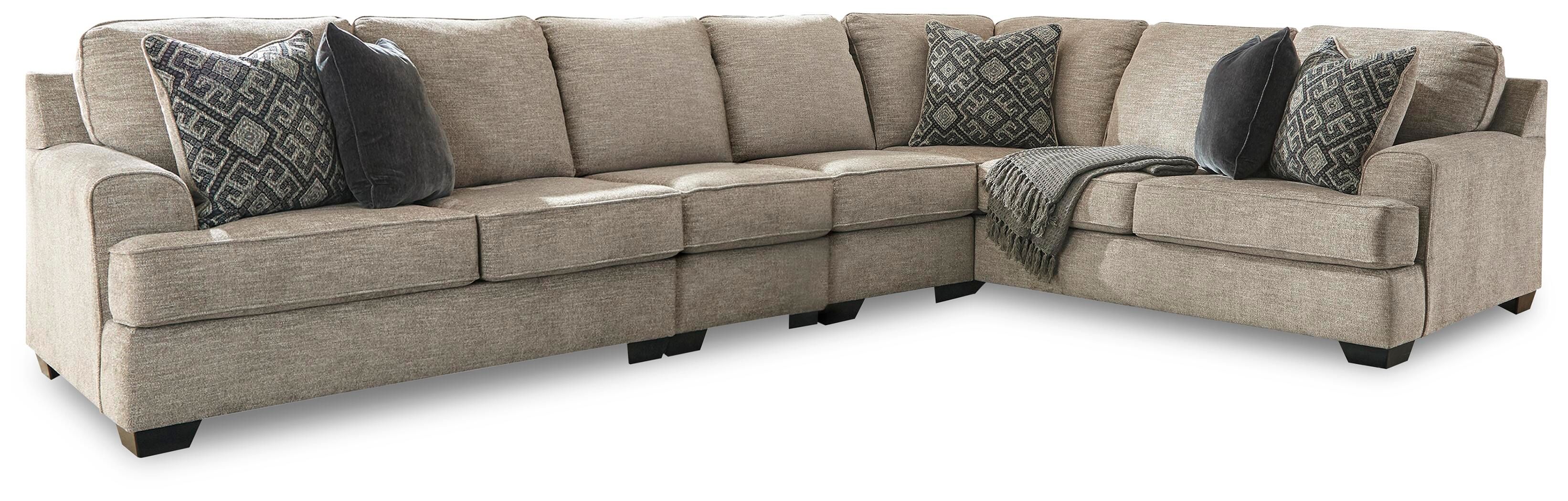 Bovarian – 4-Piece Sectional With LAF Loveseat – Stone