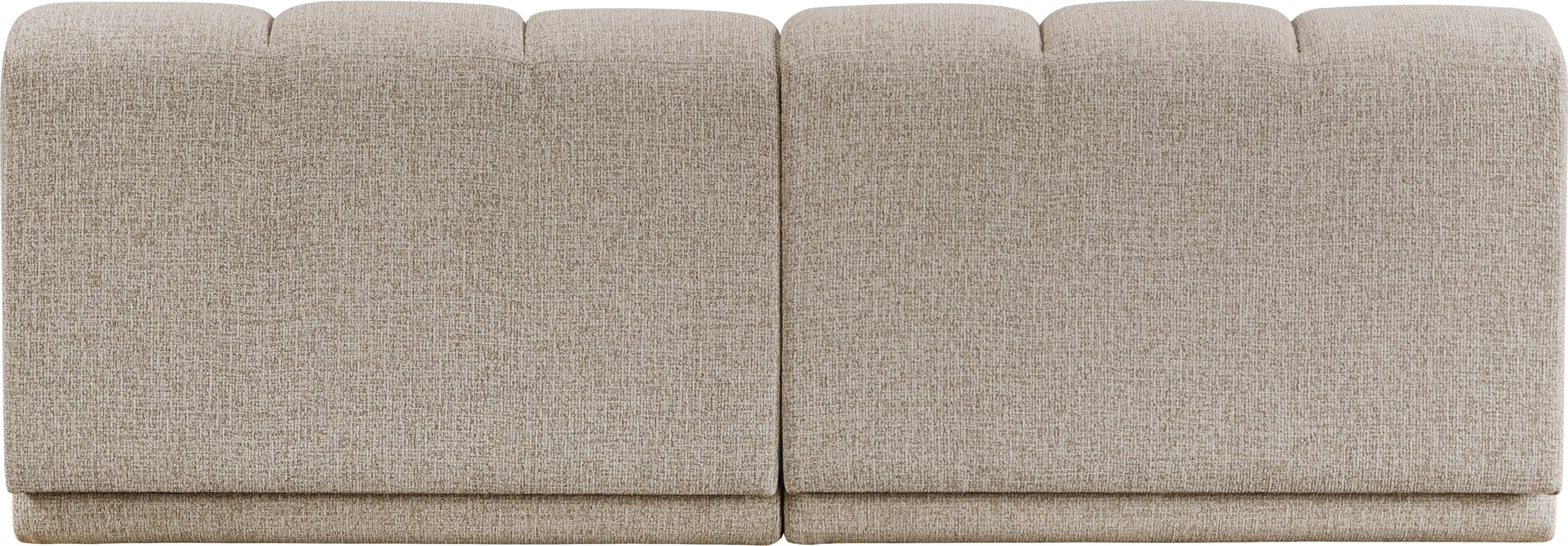 Modari - Fabric Upholstered 2 Piece Modular Sofa - Beige