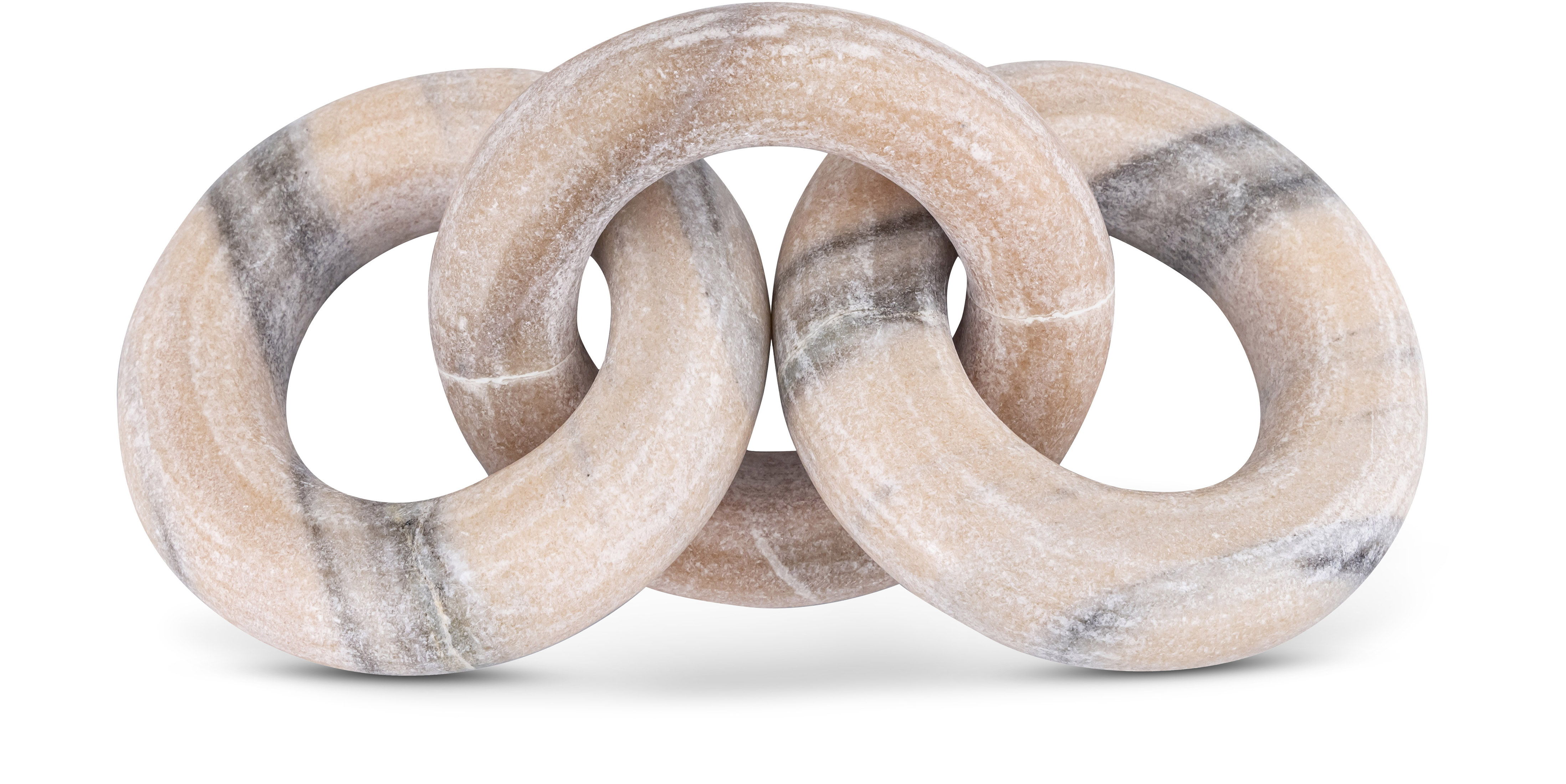 Rings - Marble Decorative Chain Links - Pink