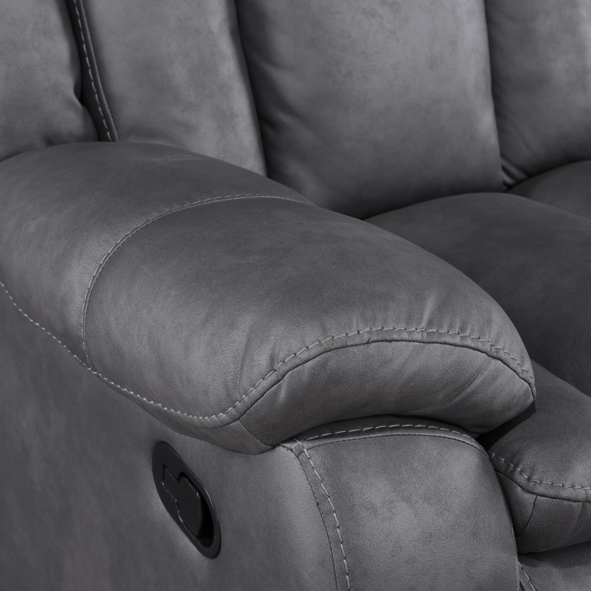 Morello - Glider Recliner - Gray, dark gray, view 6