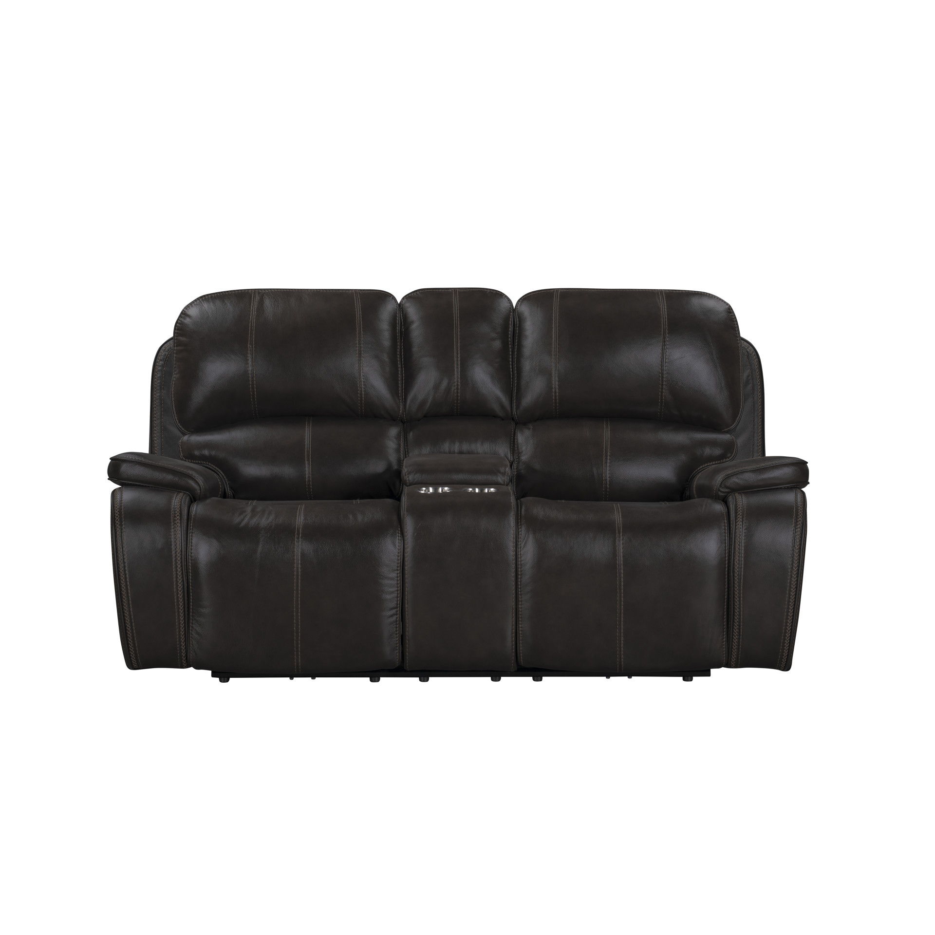 Brookings - Console Loveseat With Dual Recliners - Charcoal