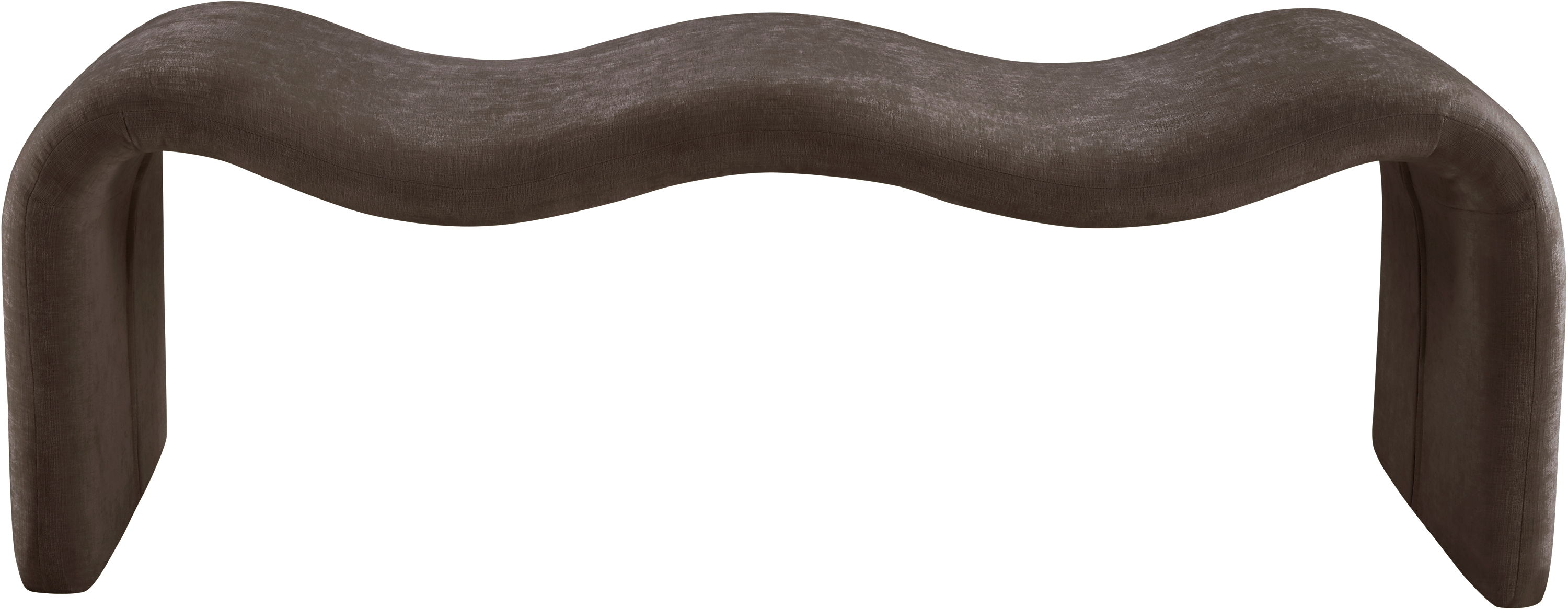 Willow - Chenille Bench - Brown