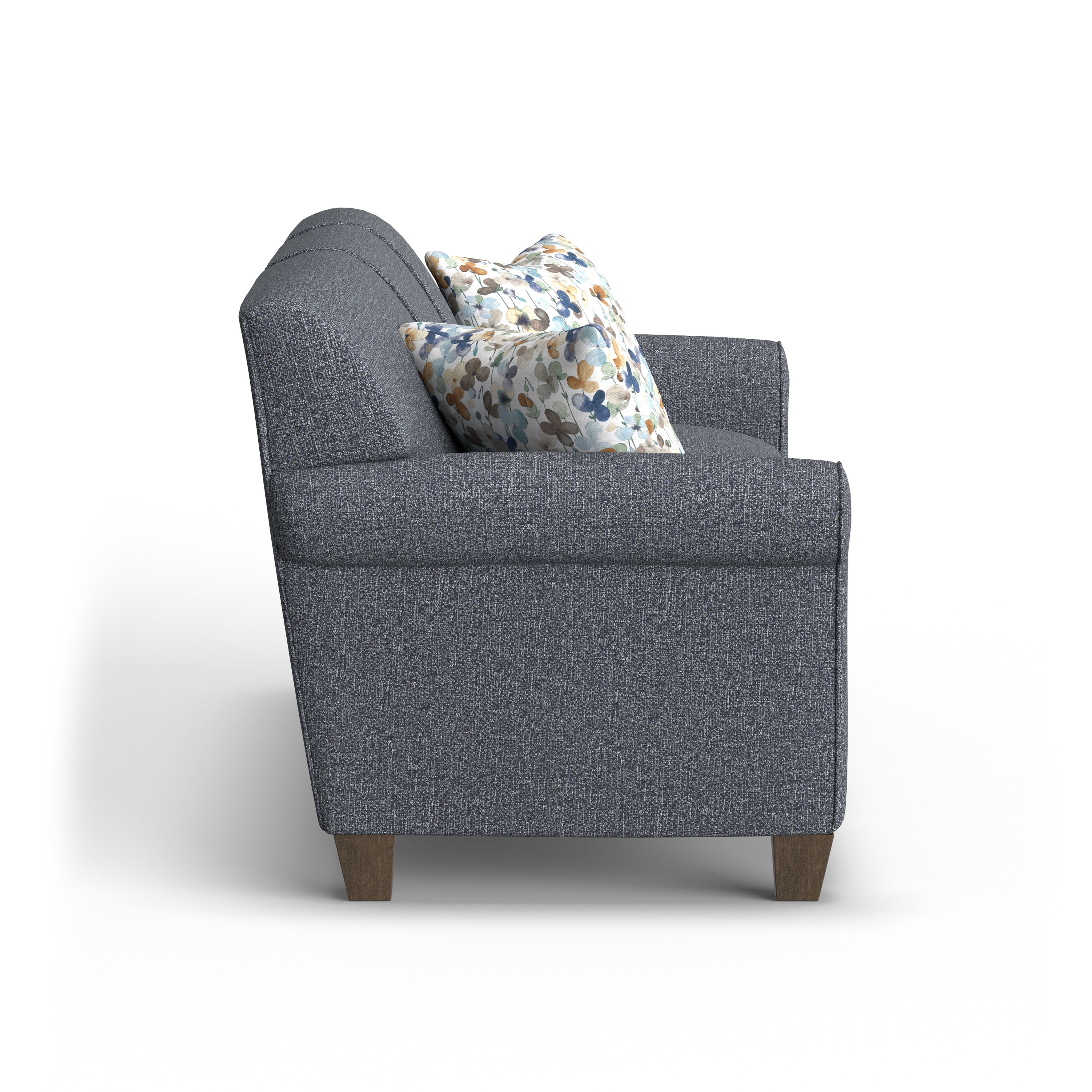 Dana - Fabric Sofa, dark gray, view 8