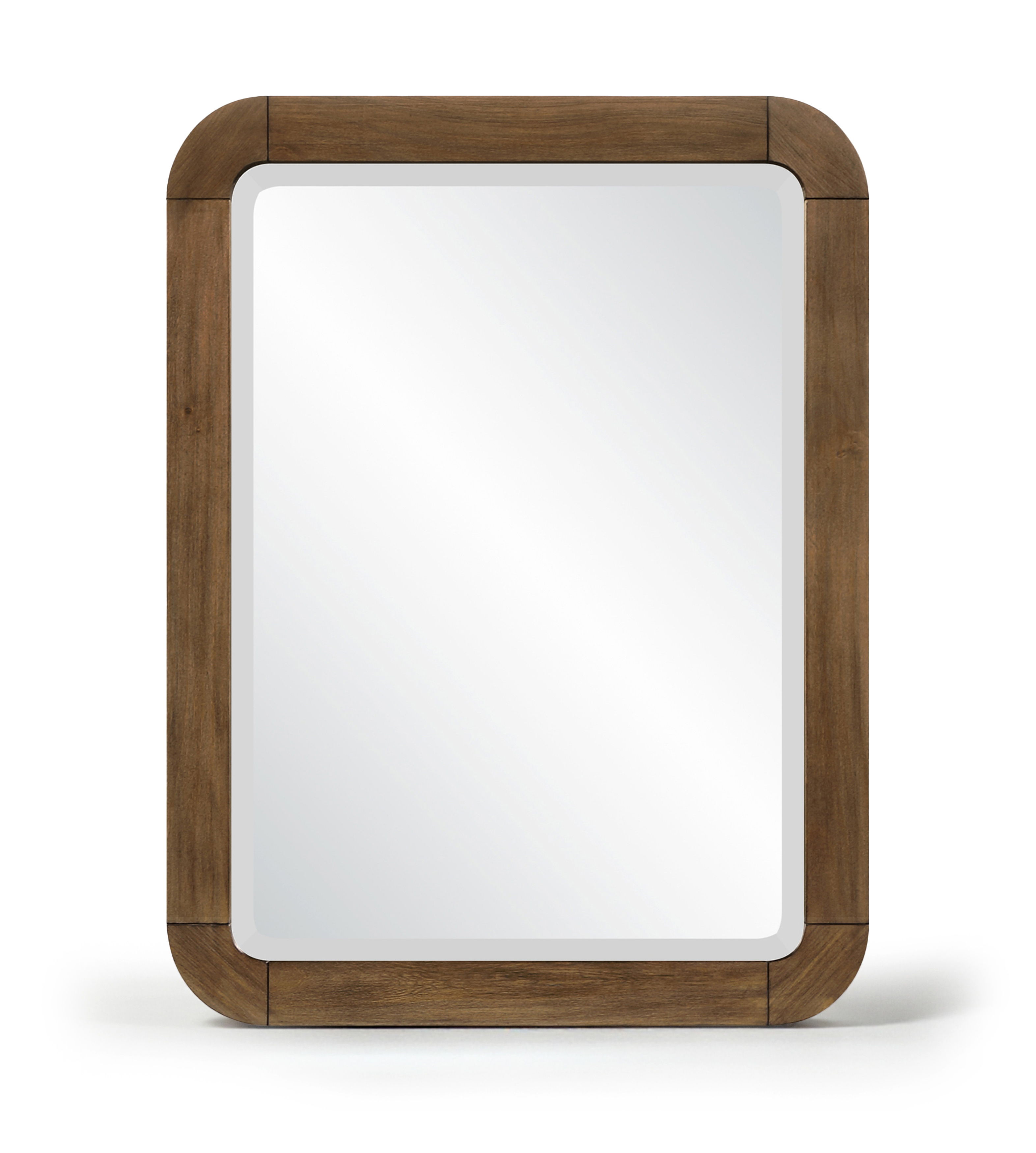 Tiberio - Solid Wood Mirror - Brown