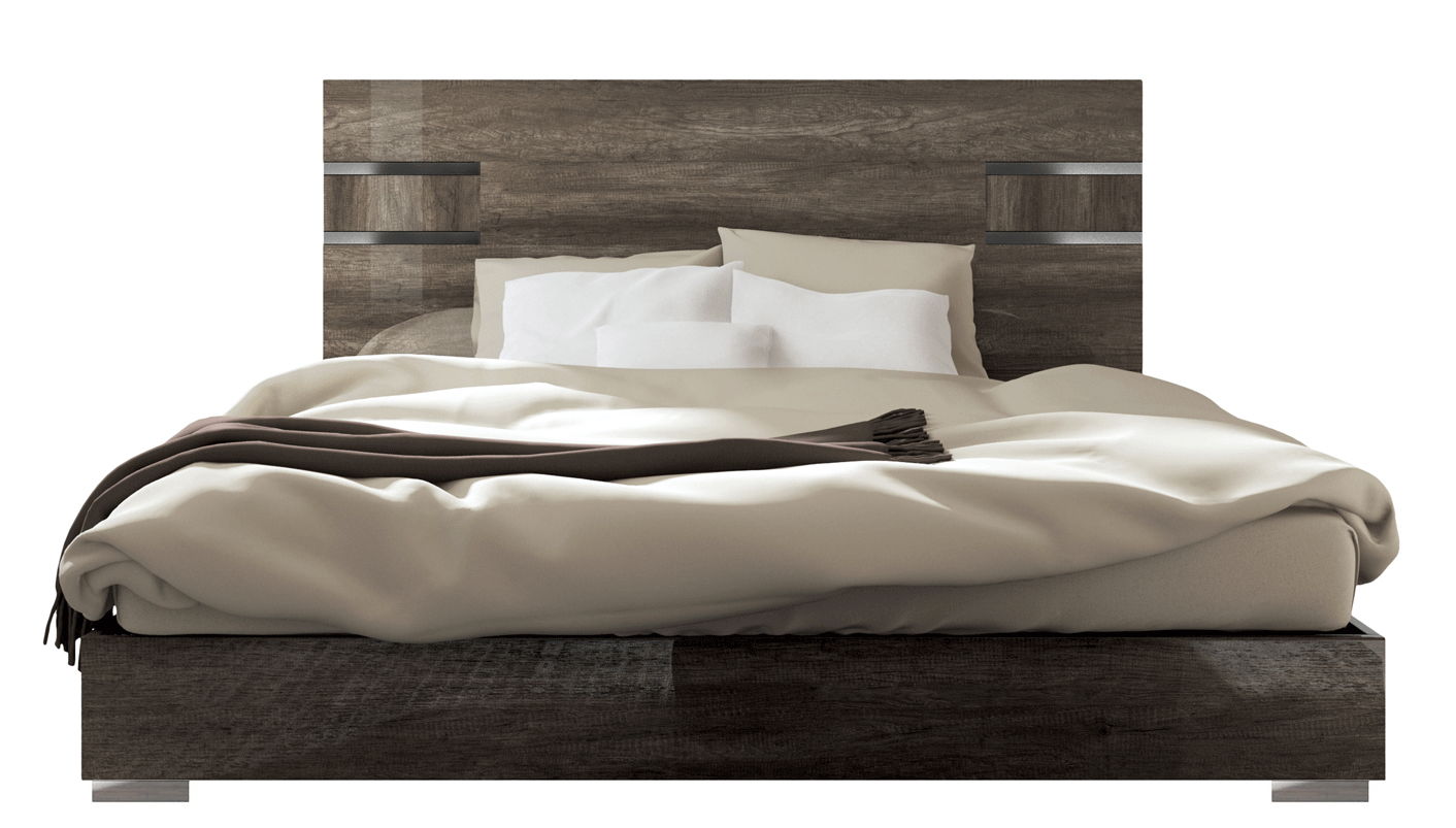 Kamea - Queen Size Bed - Vintage Oak