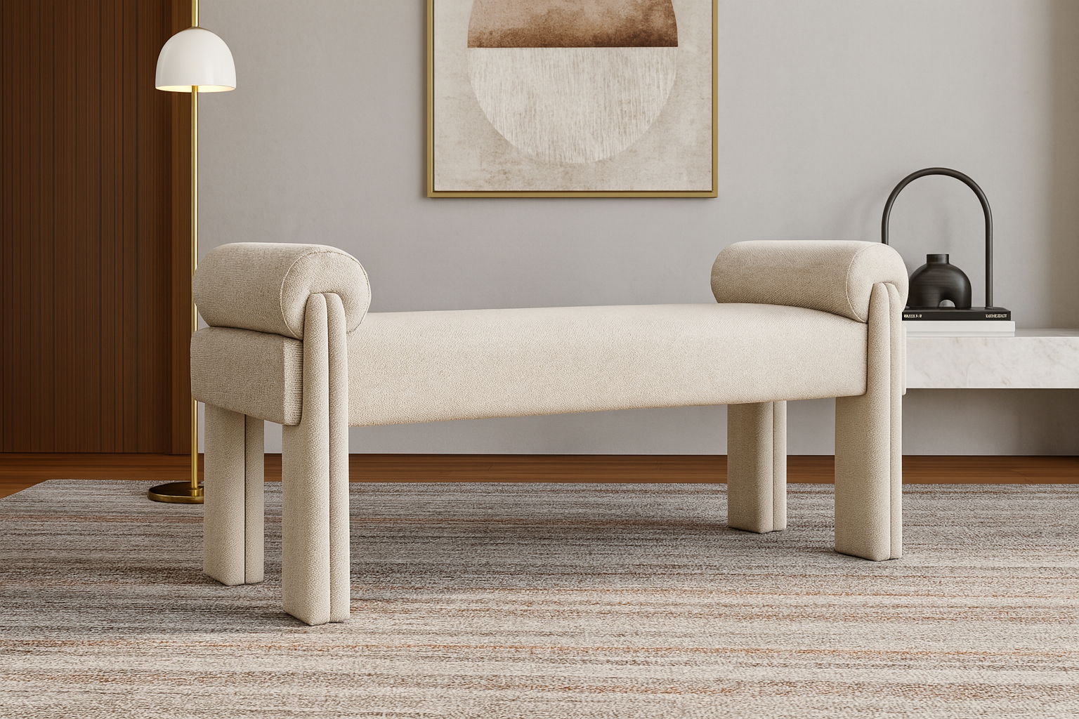 Stefano - Bench - Beige