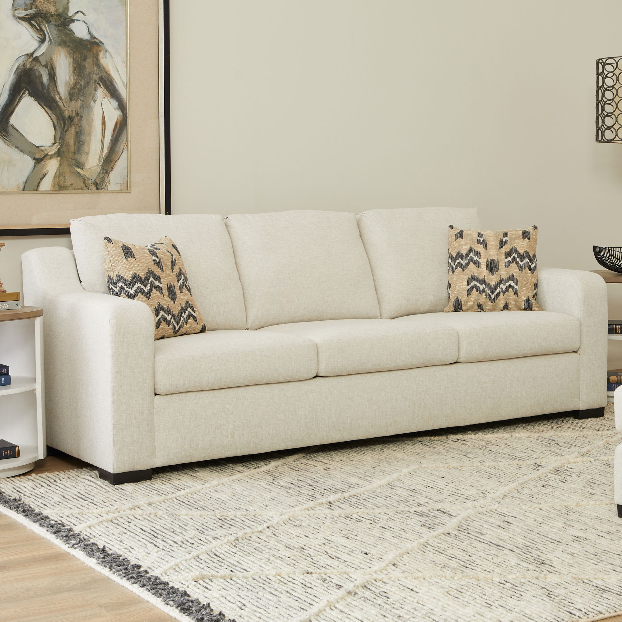 Quinn - Fabric Sofa, beige, view 8