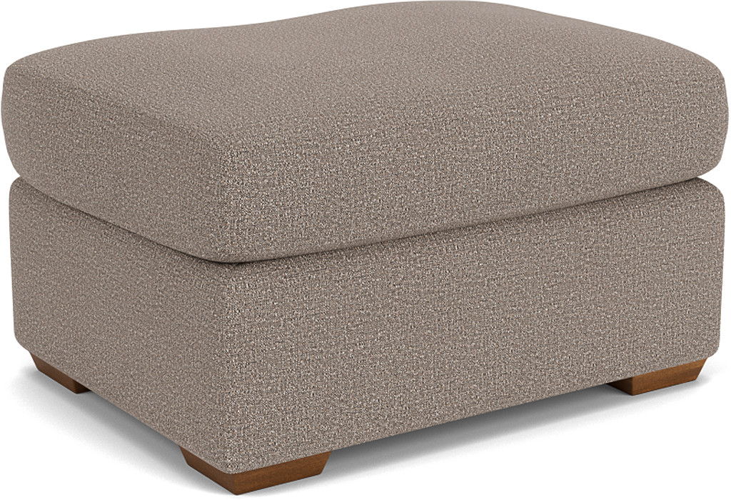 Blanchard - Fabric Ottoman, dark brown, view 3