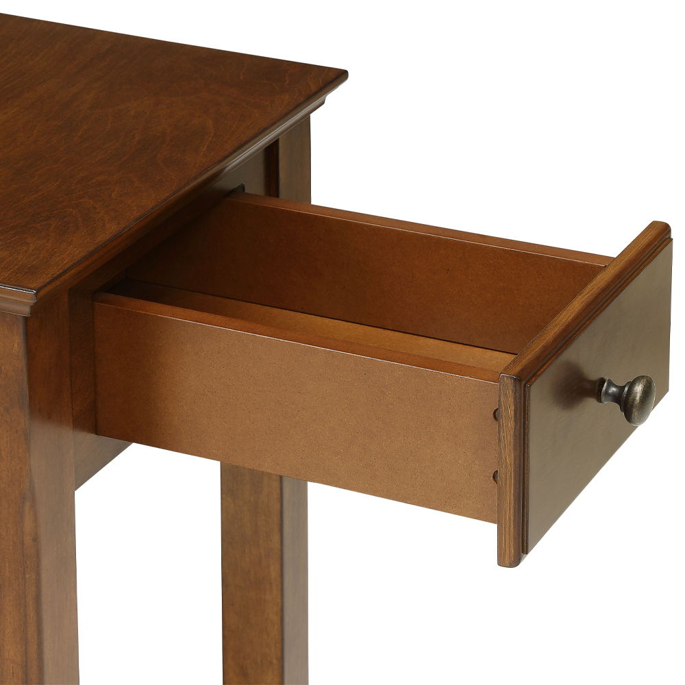 Bertie - Accent Table - Walnut, dark brown, view 4