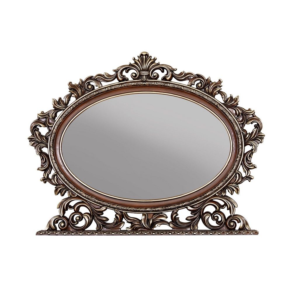 Devany - Oval Mirror - Cherry, silver, view 2
