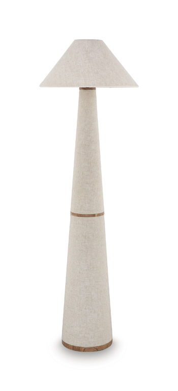 Dellridge – Metal Floor Lamp – Light Beige