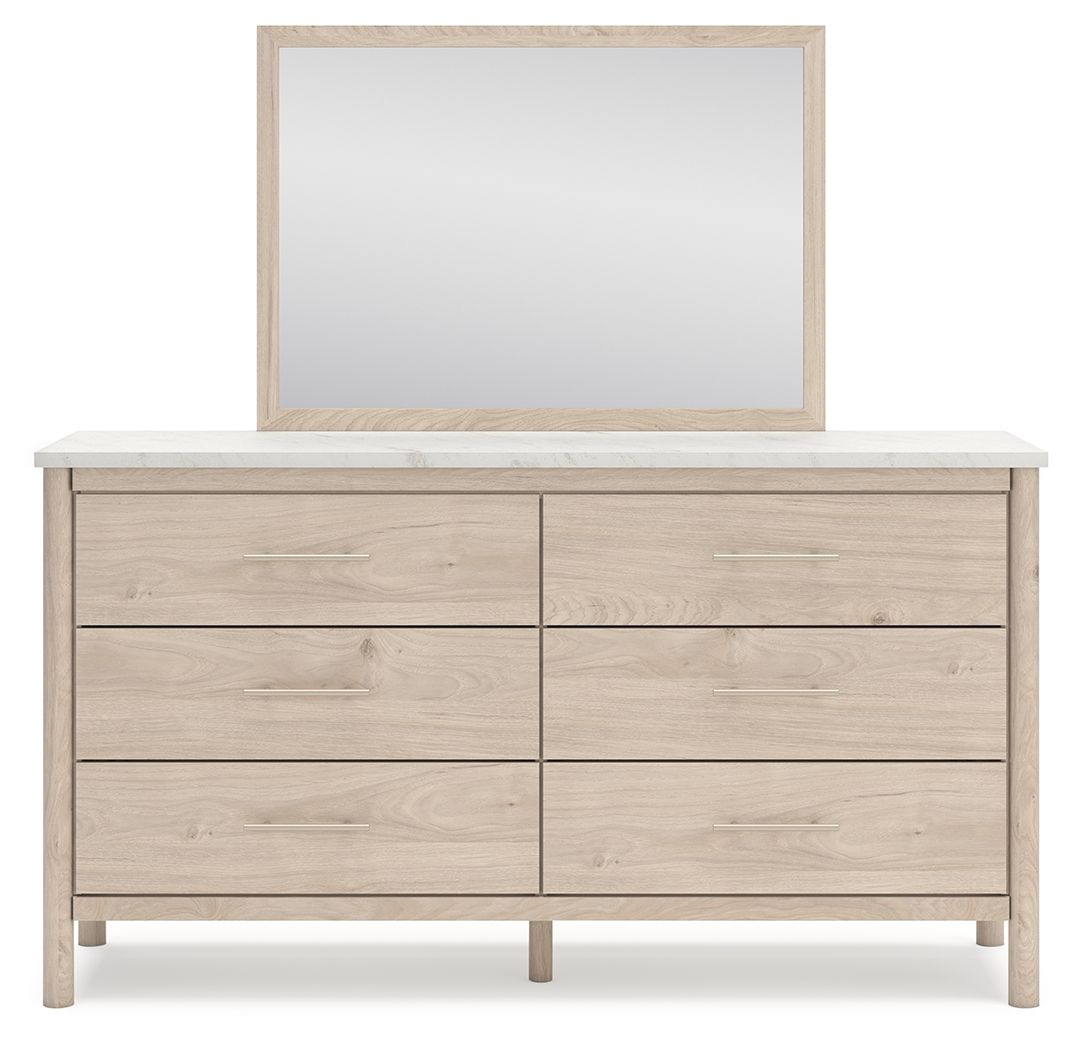 Ashley Furniture Cadmori - Dresser And Mirror - Two-Tone - Image 6