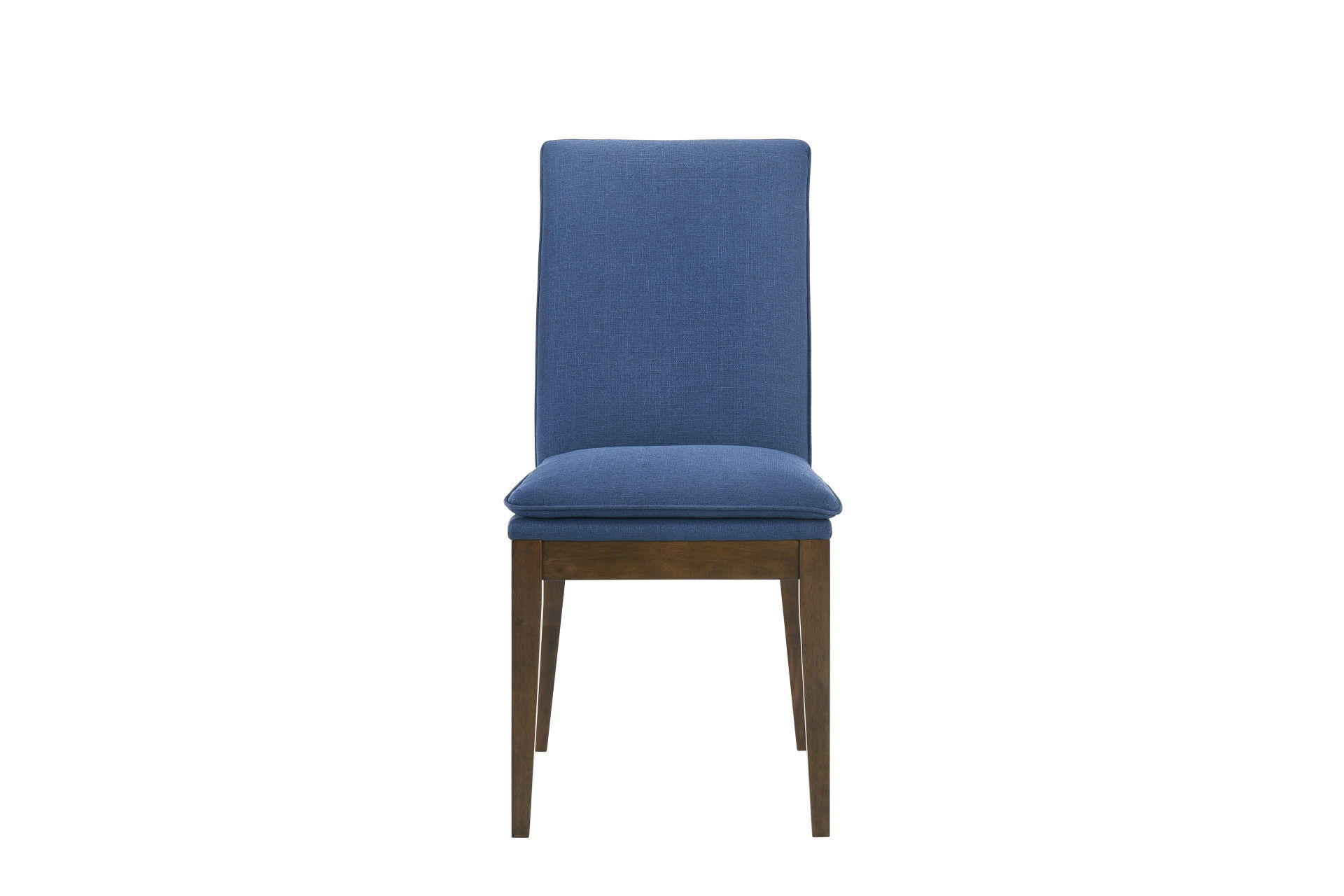 Maggie - Dining Chair With Cushion (Set of 2) - Blue / Walnut