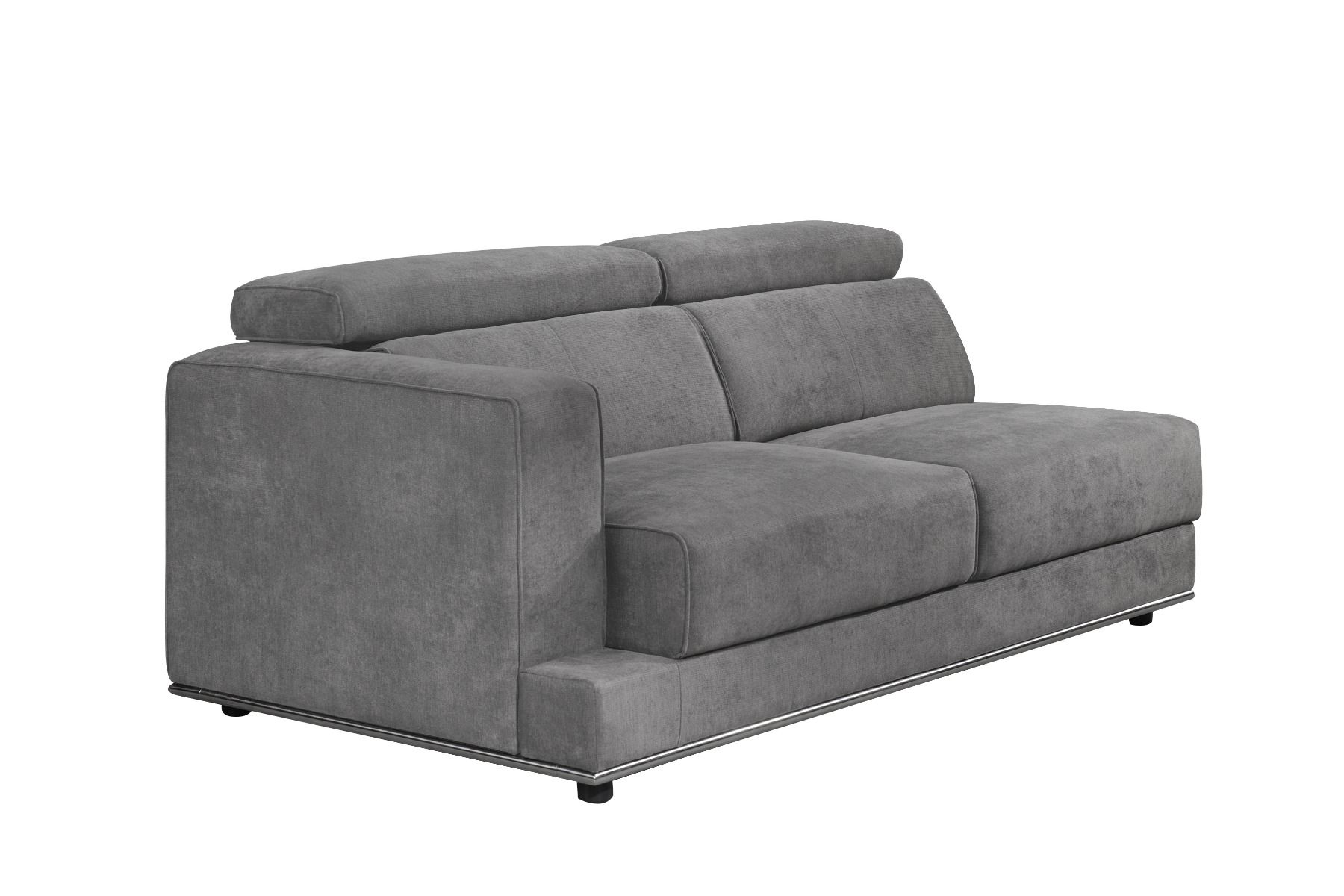 Alwin - Modular Lf Sofa - Dark Gray Fabric, dark gray