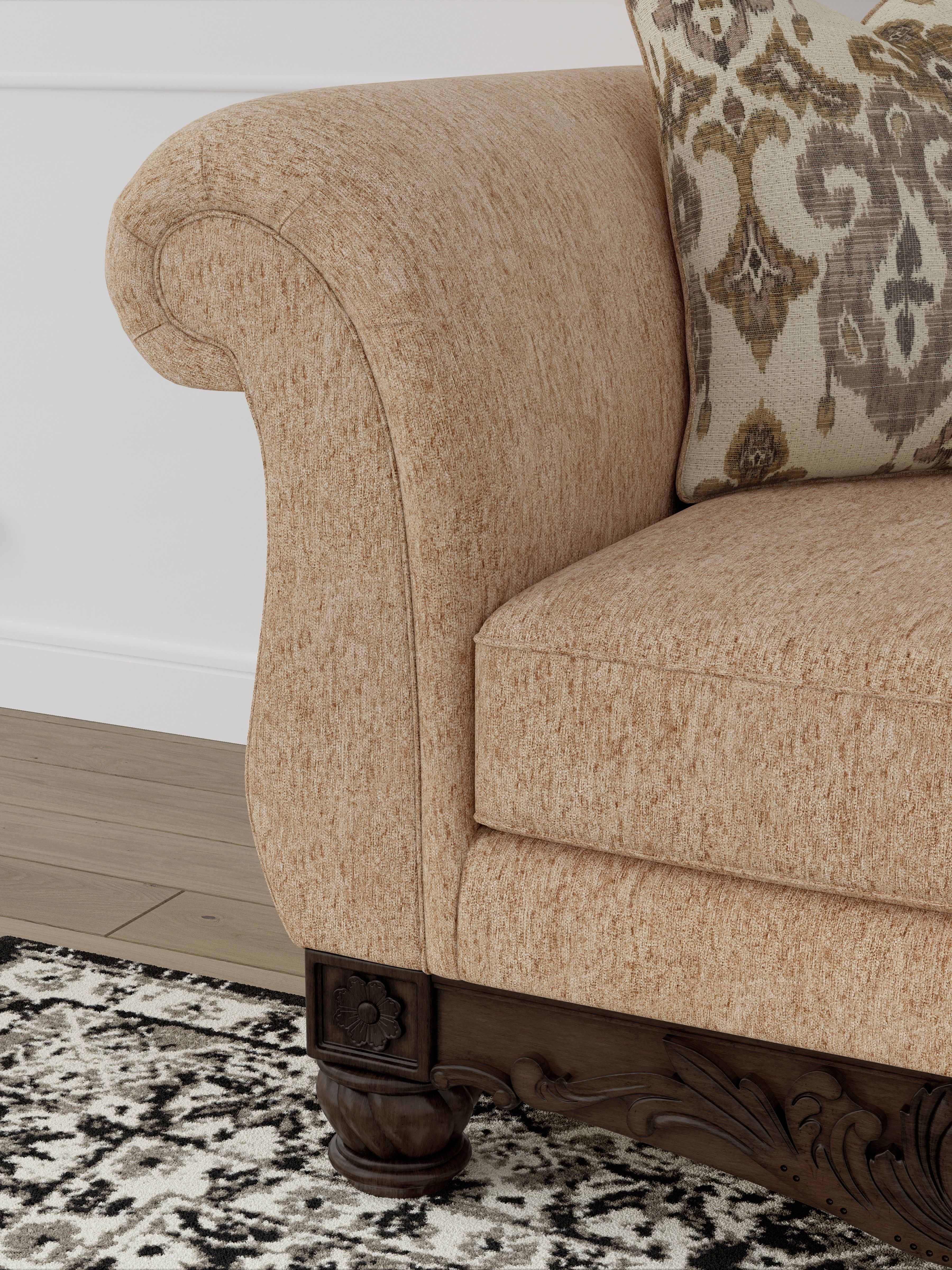Ashley Furniture Chelsworth - RAF Corner Chaise - Golden - Image 8