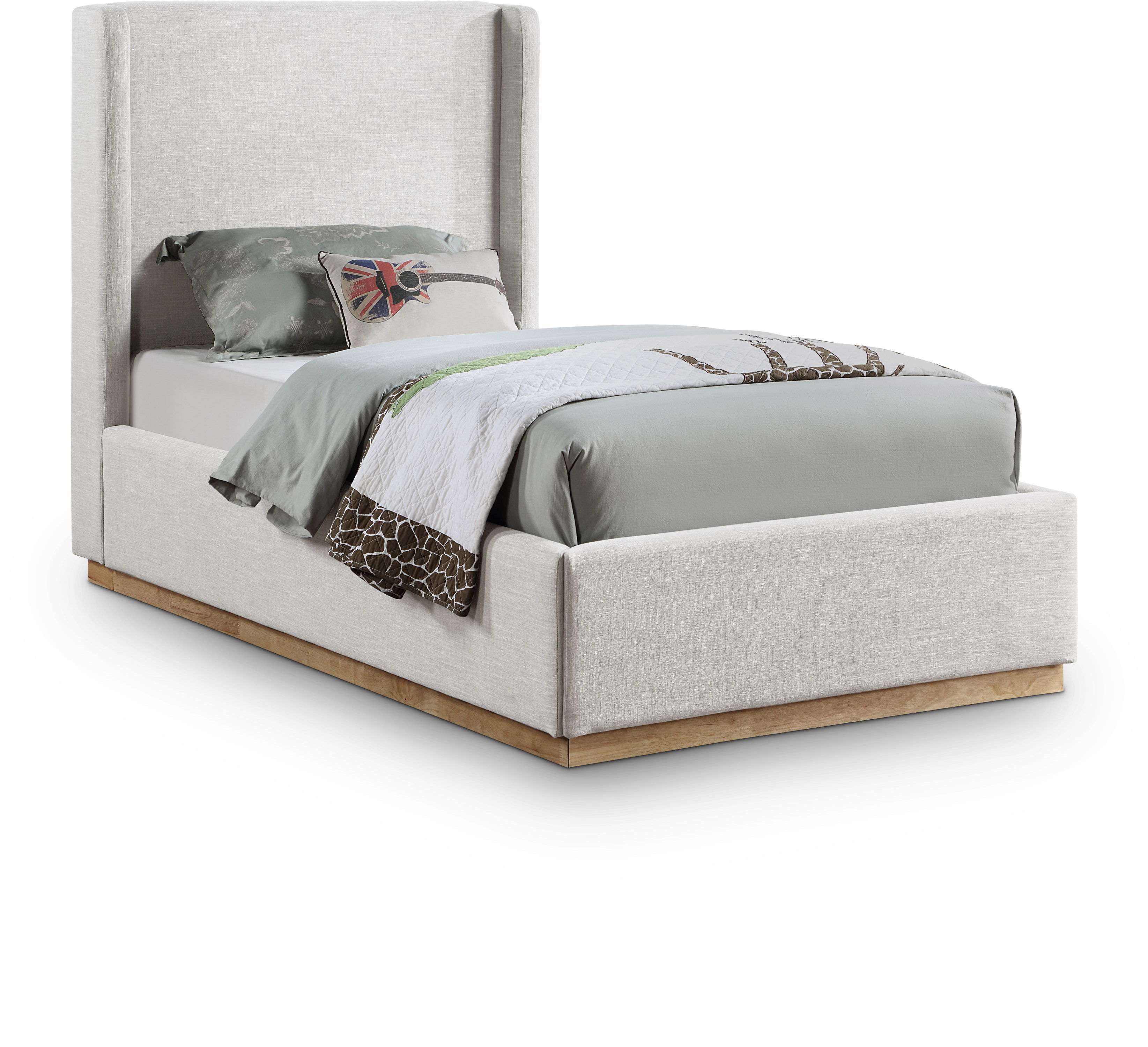 Flynn - Twin Bed - Cream