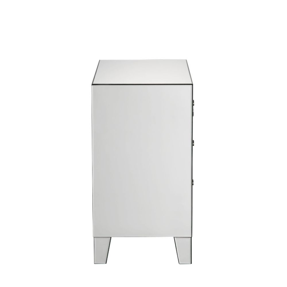 Filip - Accent Table - Mirrored & Faux Agate, silver, view 5