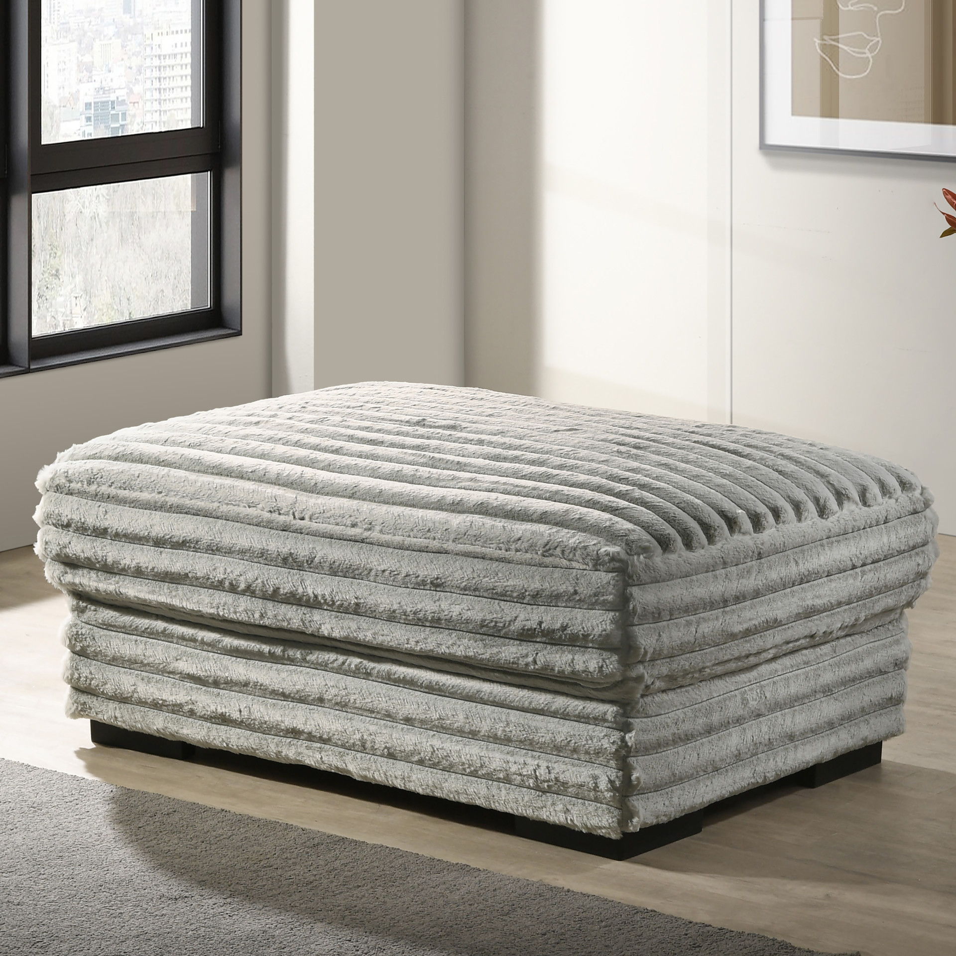 Embrace - 41" Ottoman - Gray