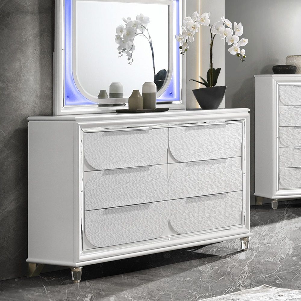 Tarian - Dresser - Pearl White, white
