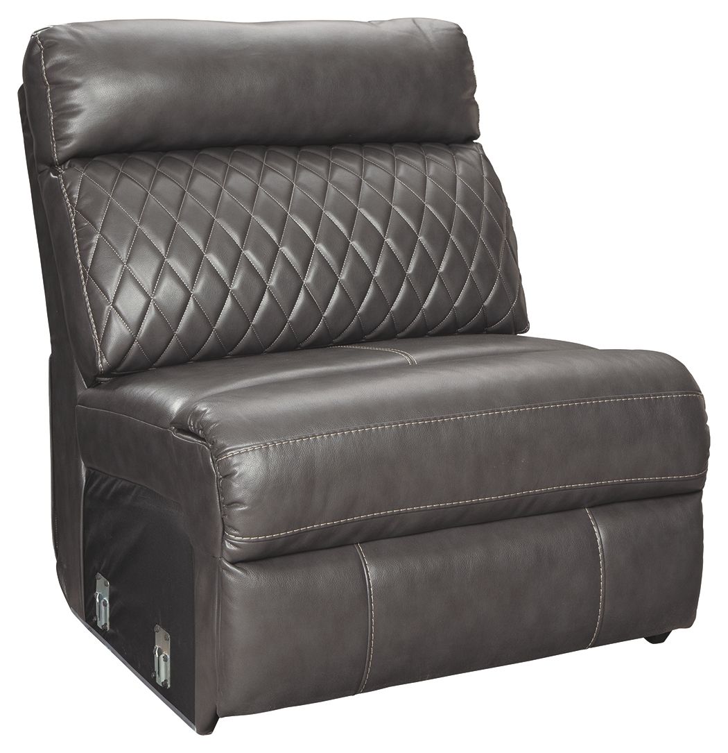 Samperstone Gray Armless Chair New Lots Furniture Online Store