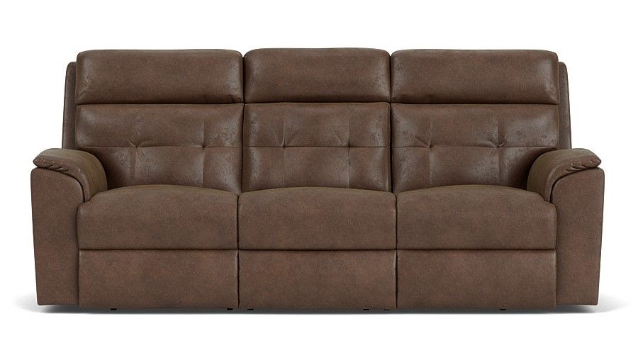 Mason - Transitional Fabric Reclining Sofa, dark brown, view 2