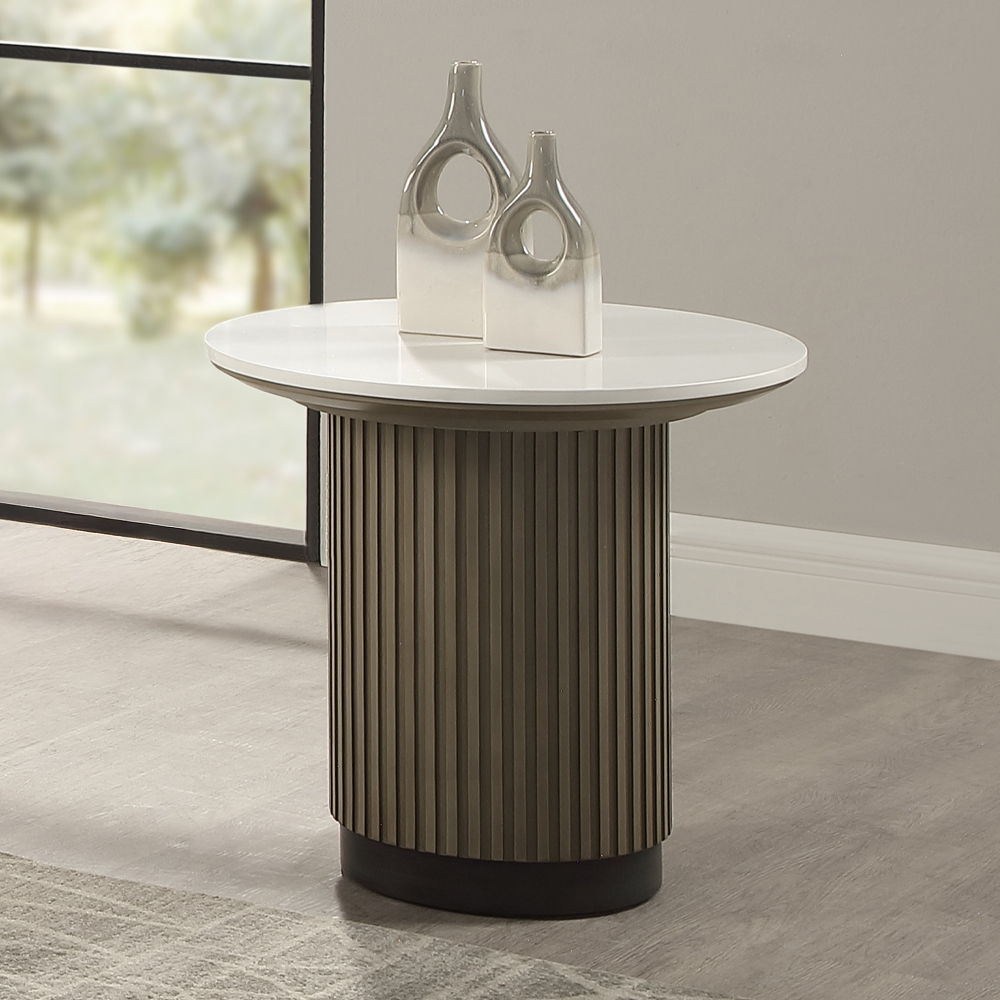 Clayten - End Table - Engineered Top & Light Oak, light brown, view 6