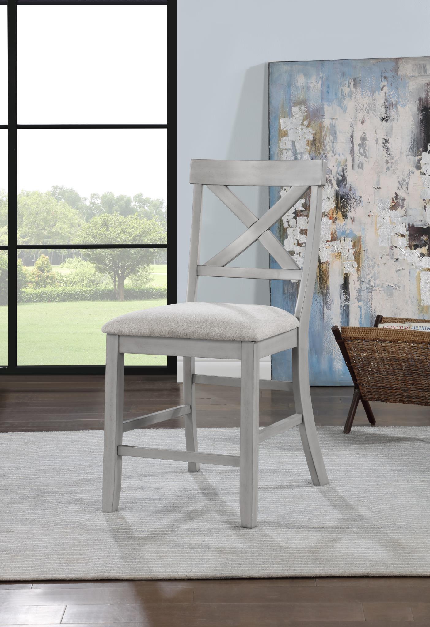 D165 - 5 Piece Dining Room Set (Table, 4 Side Chairs) - Gray