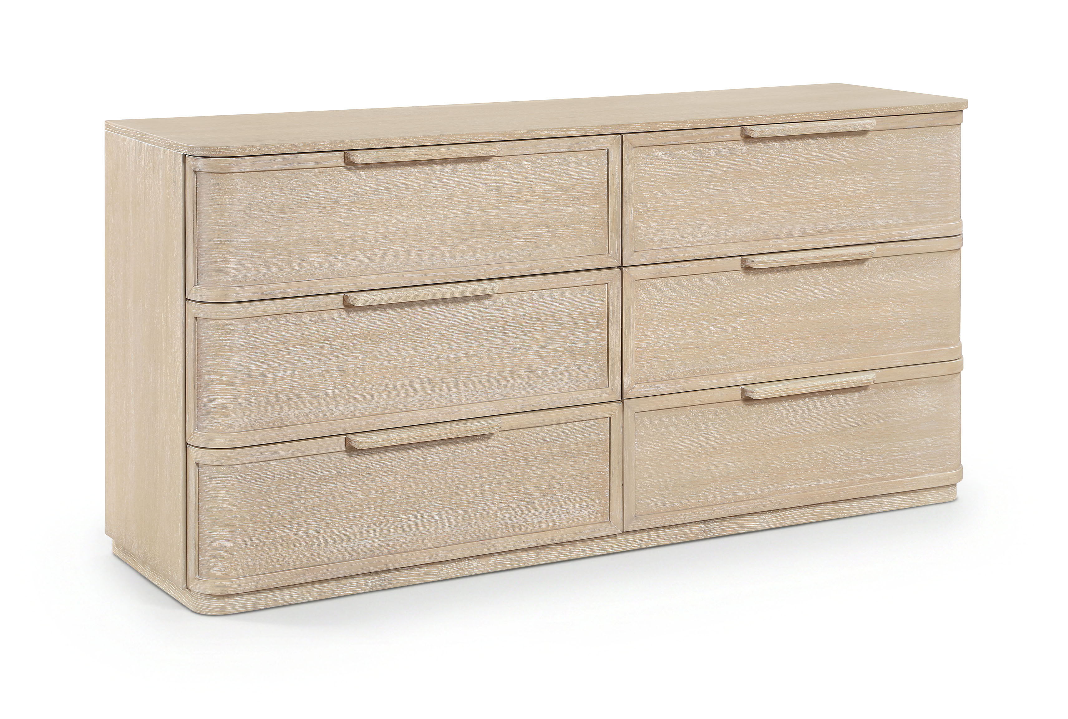Tiberio - Oak Veneer And Solid Wood Dresser - Natural