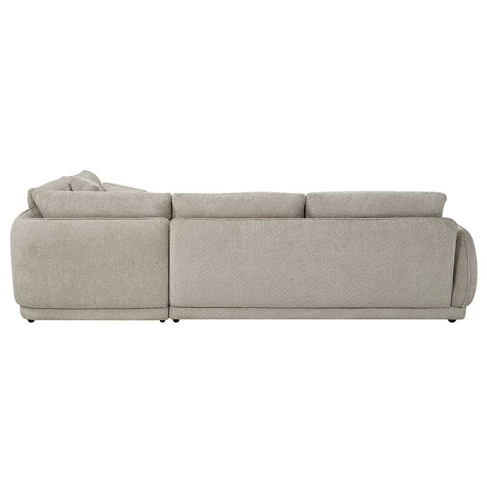 Jonina - Sectional Sofa With 4 Pillows - Beige Chenille, beige, view 4