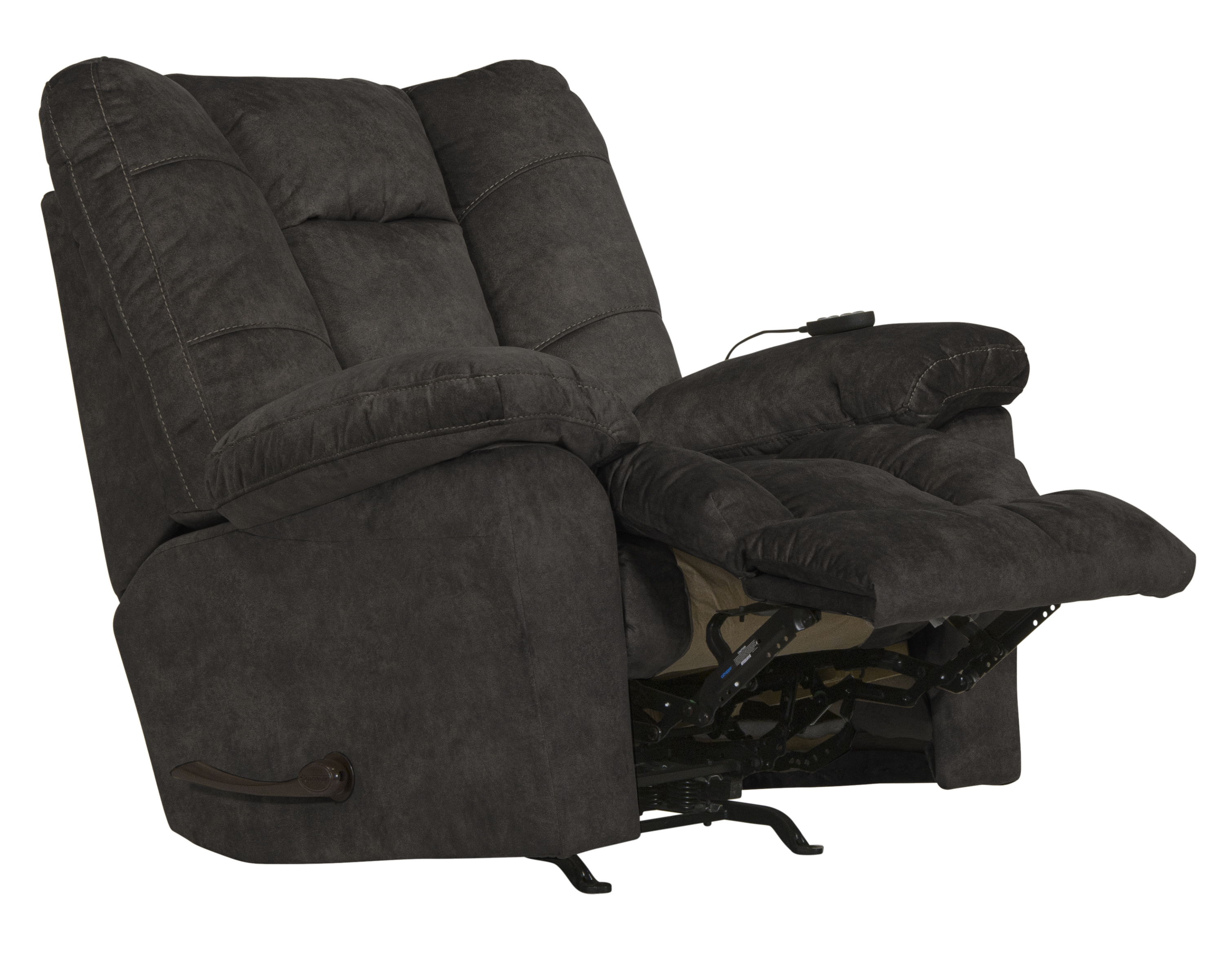 Manfred - Rocker Recliner With Heat & Massage - Ebony