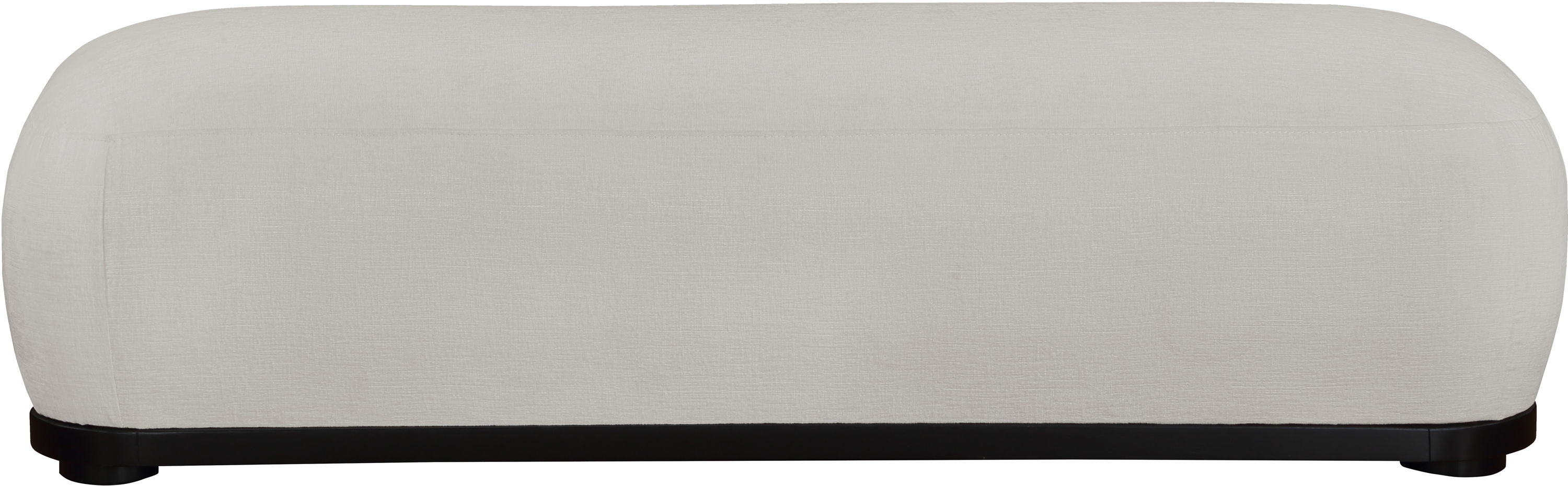 Calum - Bench With Black Frame - Gray