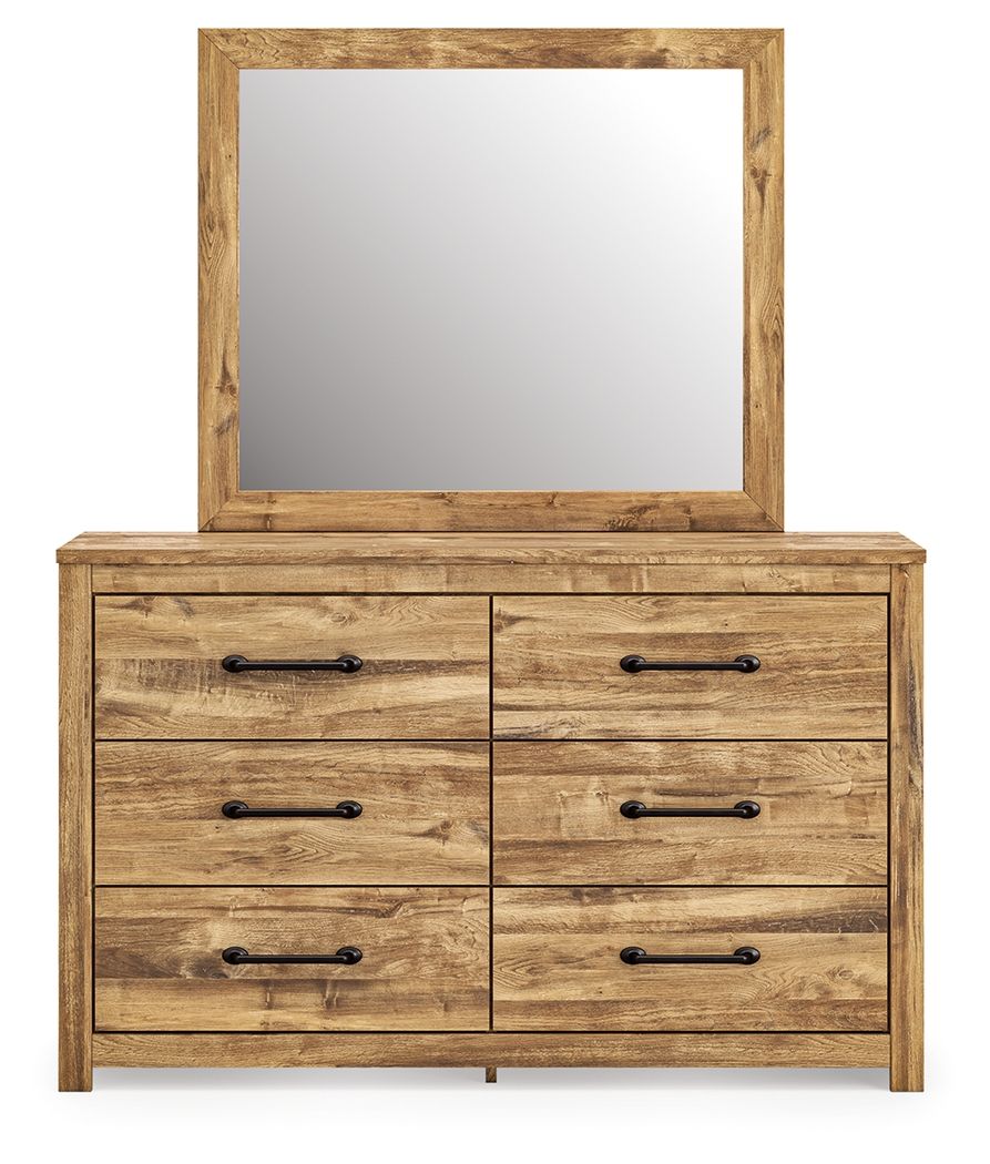 Ashley Furniture Maystonna - Dresser And Mirror - Brown - Image 6