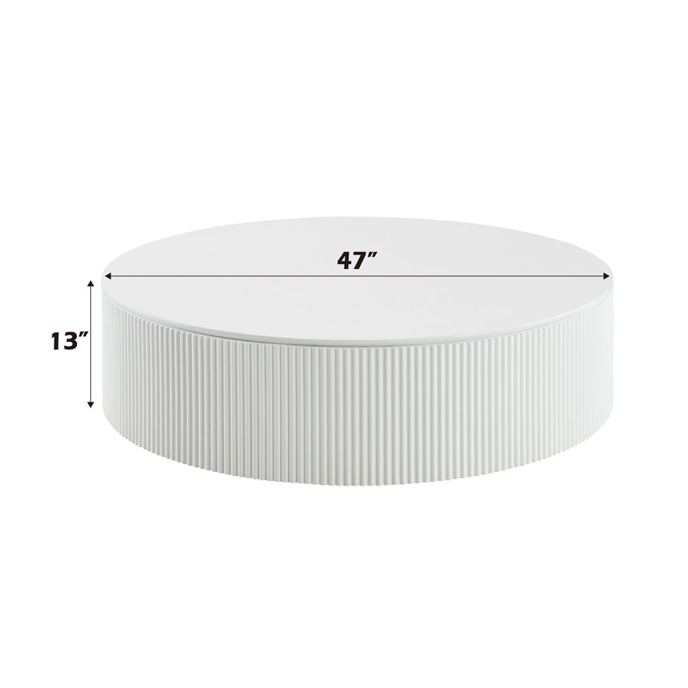 Dyllan - Coffee Table - White High Gloss, white, view 6