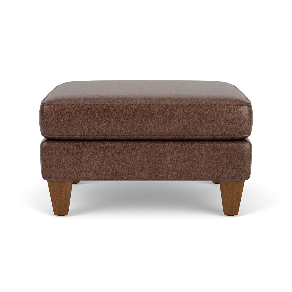 Westside - Leather Ottoman, dark brown, view 6