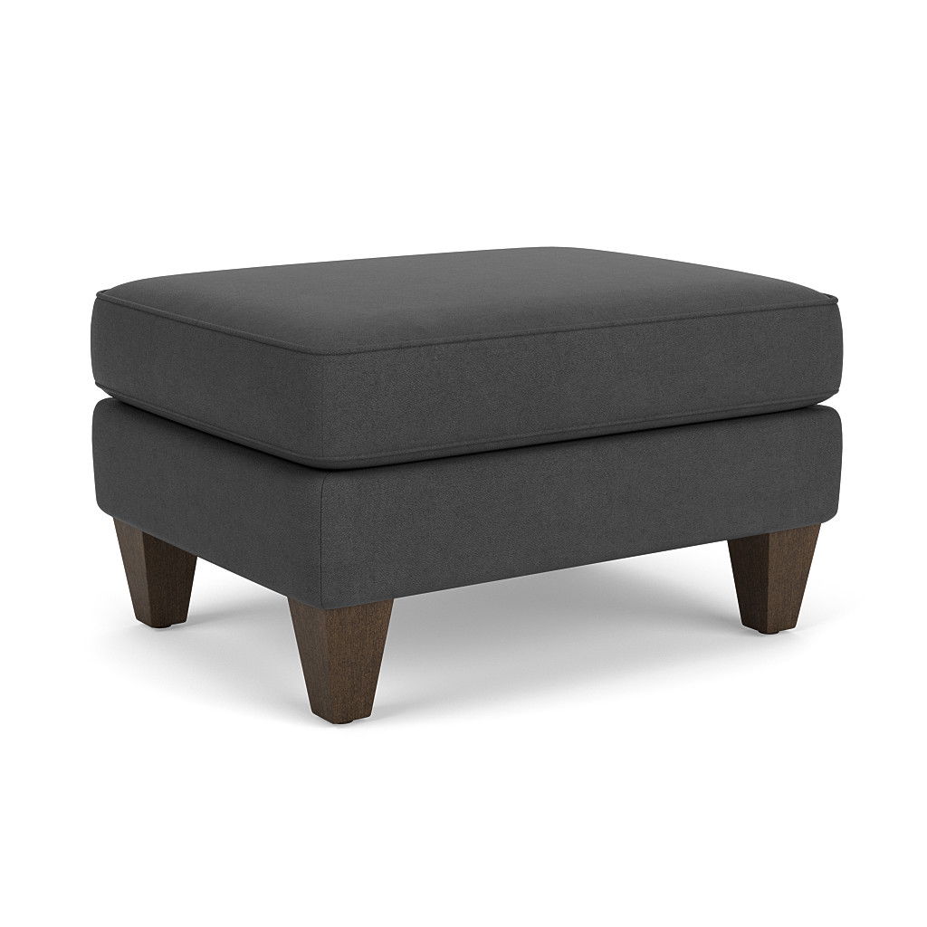 Westside - Leather Ottoman, dark brown, view 2