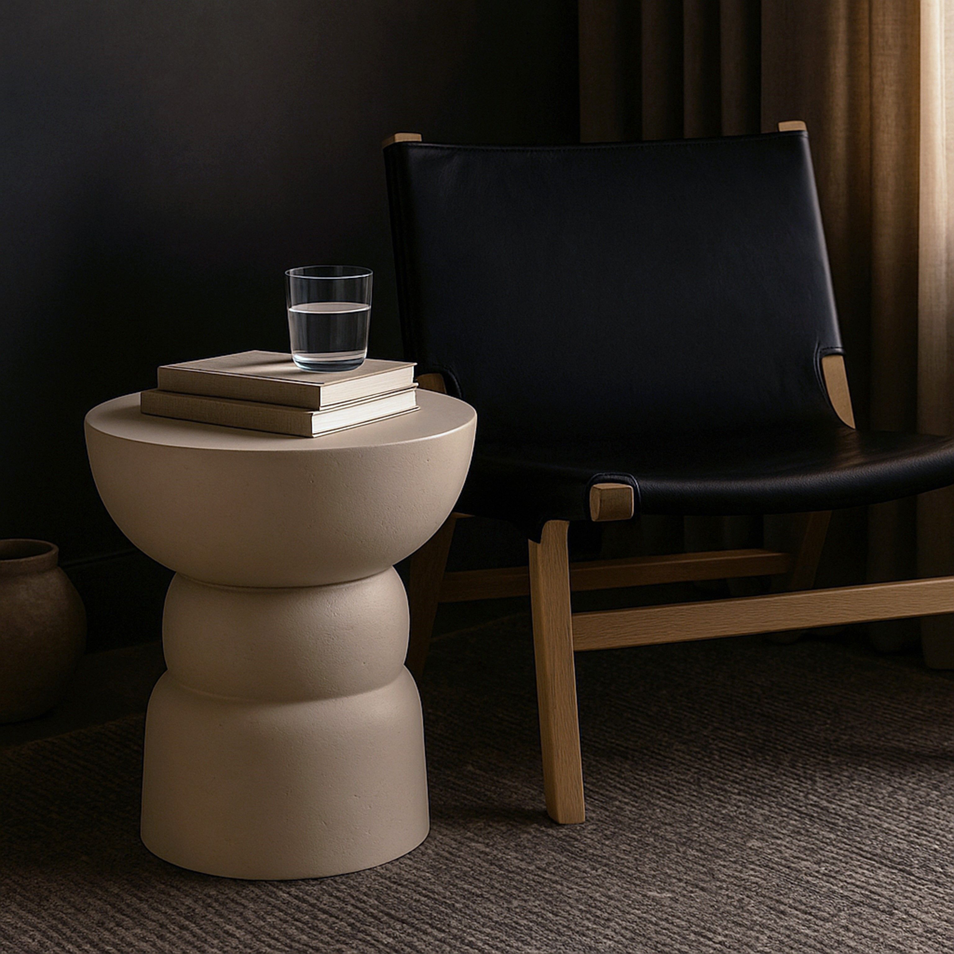 Collins - Aluminum End Table - Taupe
