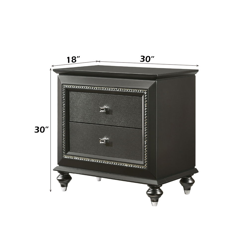 Kaitlyn - Nightstand - Metallic Gray, dark gray, view 6