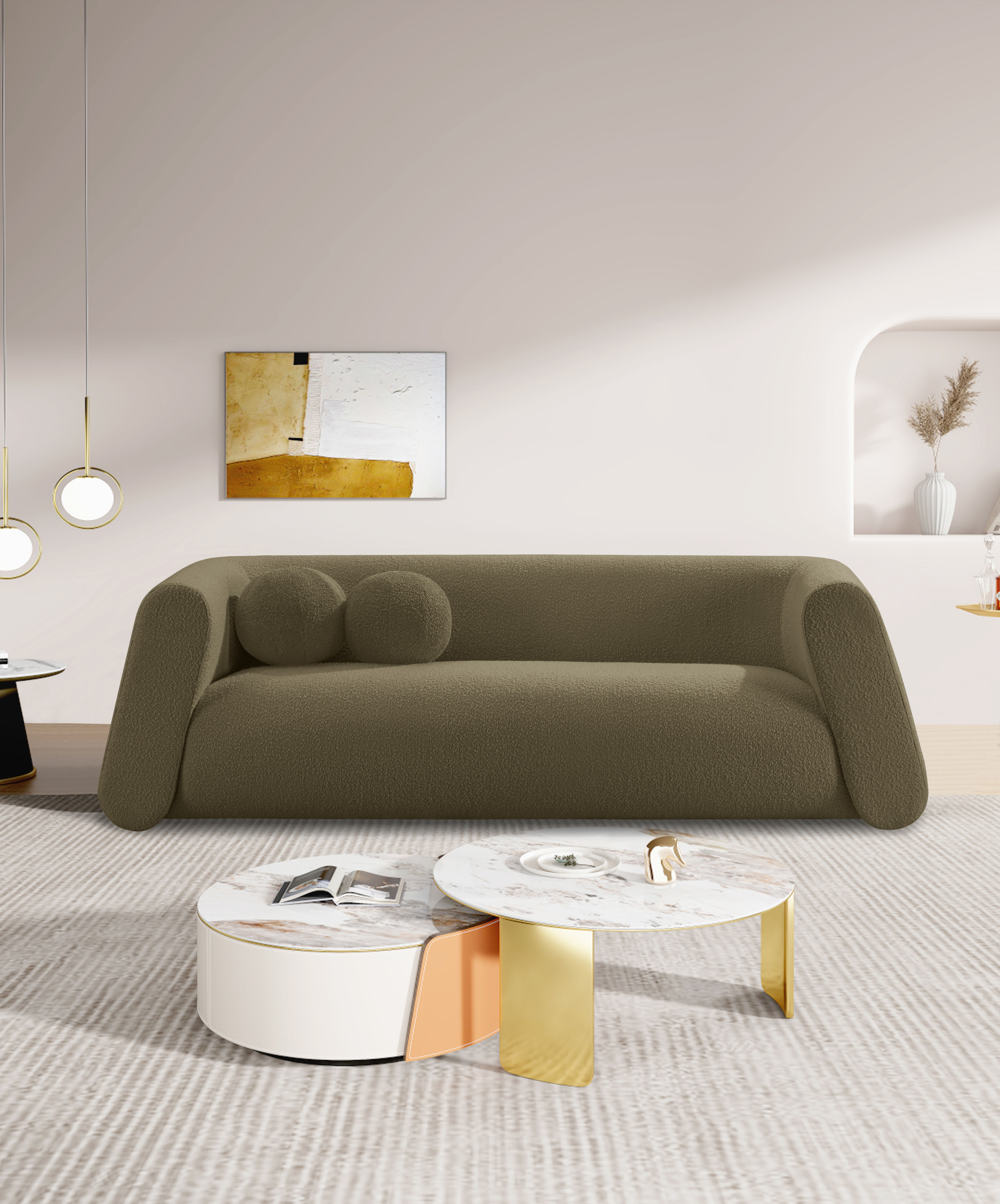 Abbington - Sofa - Olive